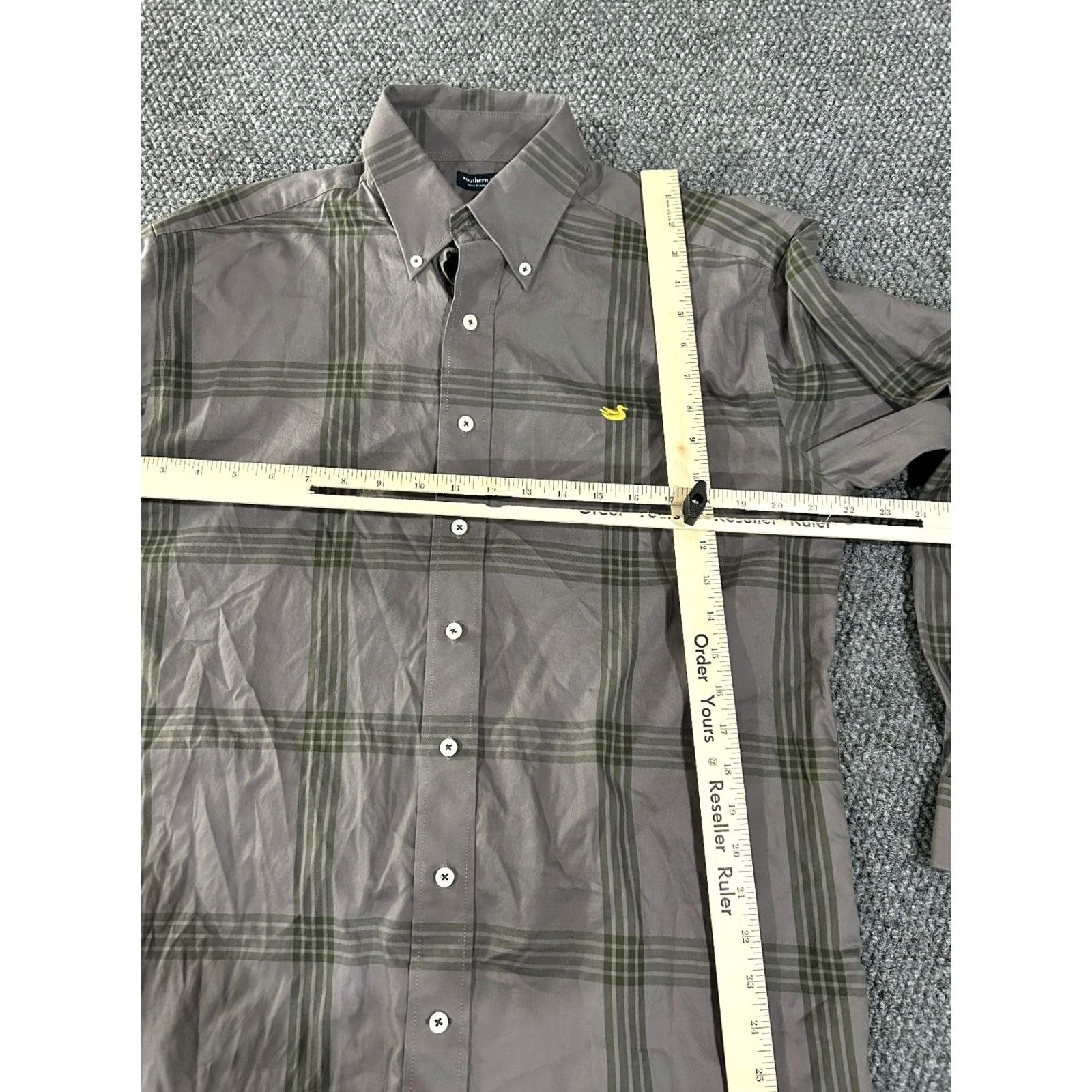 Vintage Southern Marsh Button-Up Shirt Mens M Gray Green Plaid Long Sleeve Casual Size US M / EU 48-50 / 2 - 3 Thumbnail
