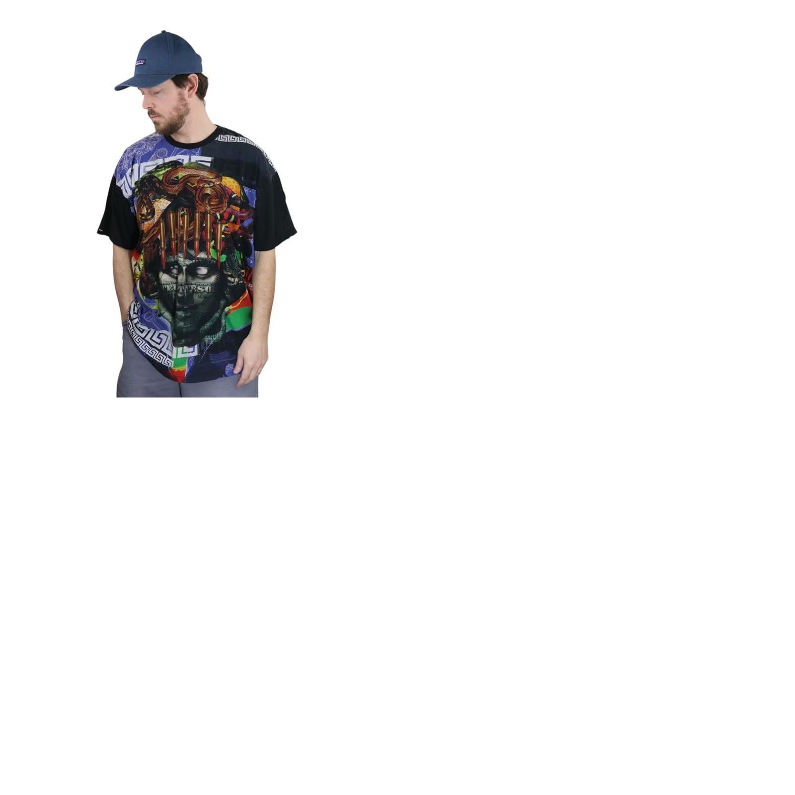 Crooks & Castles VINTAGE Crooks & Castles Medusa Snake Bullet Graphic T Shirt Mens 2XL Streetwear Tee Y2K 90s Size US XXL / EU 58 / 5 - 9 Thumbnail