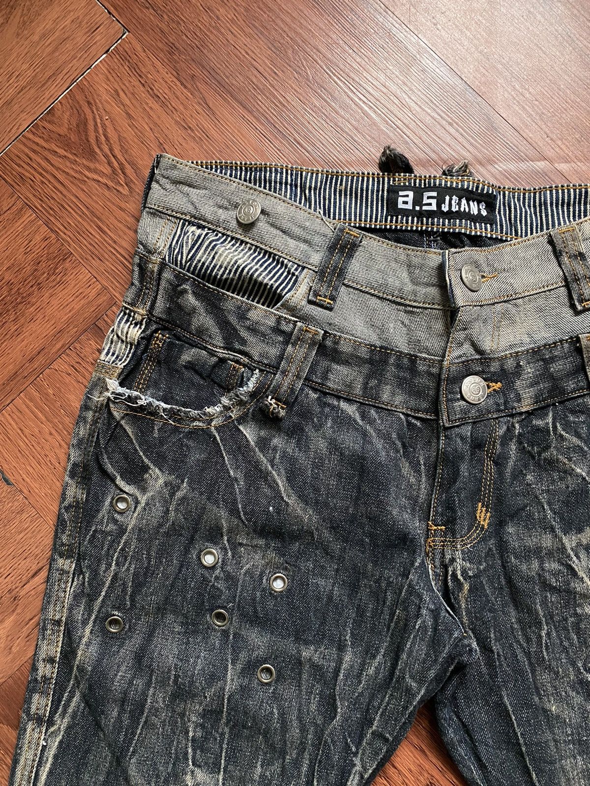 If Six Was Nine × Japanese Brand Aston Double Waist Jeans Size US 34 / EU 50 - 4 Thumbnail