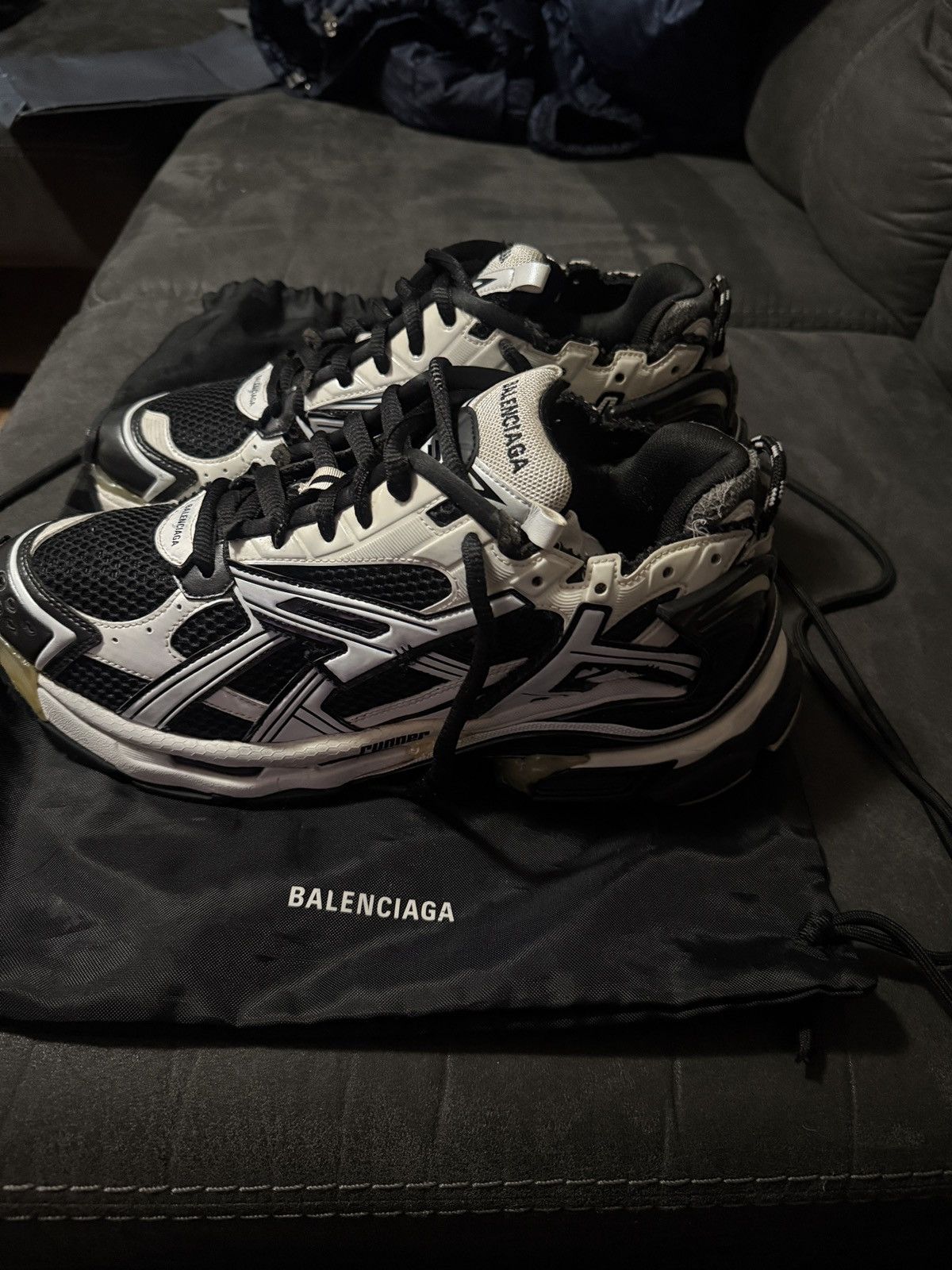 Balenciaga BALENCIAGA RUNNERS Size US 12 / EU 45 - 2 Thumbnail