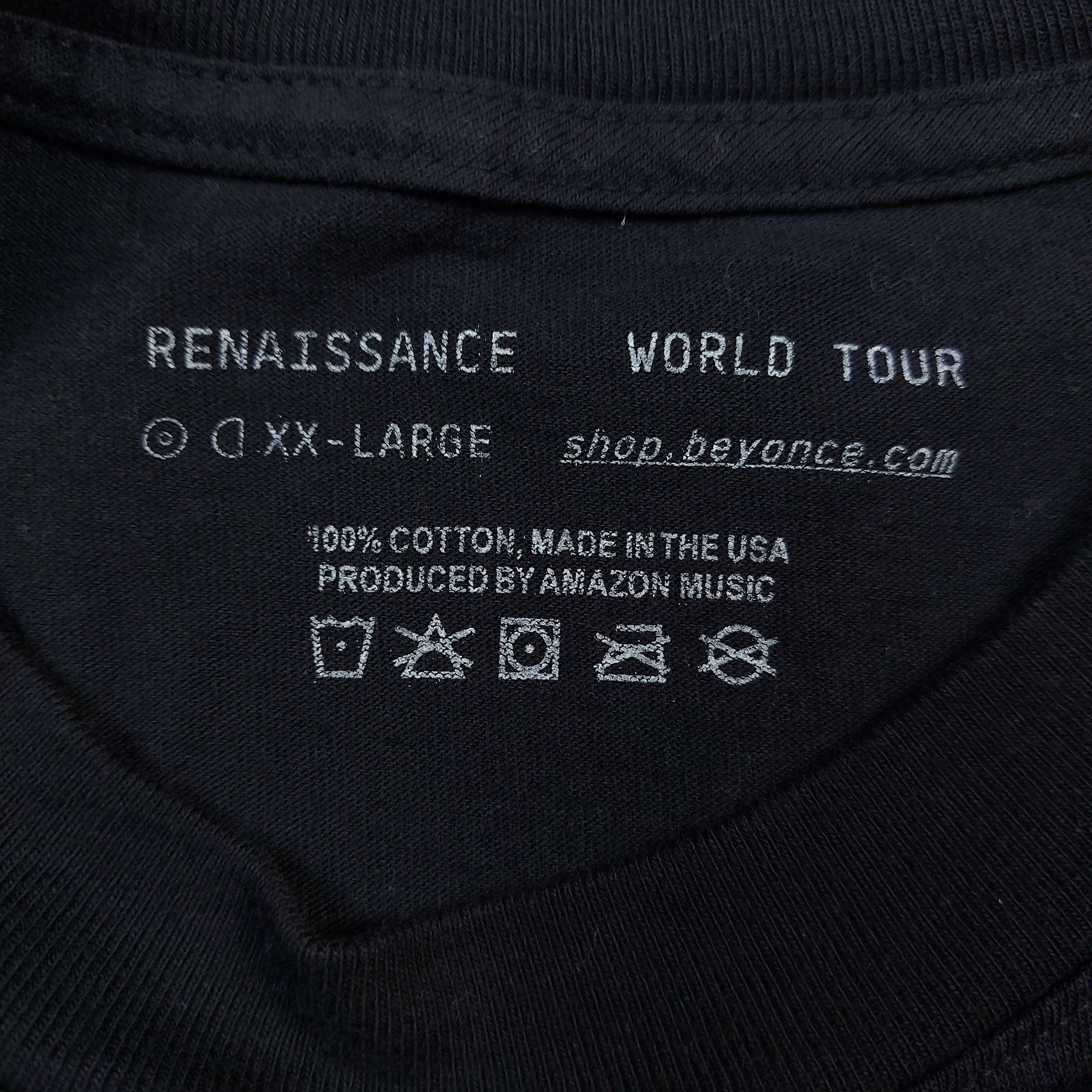 Beyonce Official 2023 Beyoncé Renaissance World Tour TEE Size US XXL / EU 58 / 5 - 12 Thumbnail