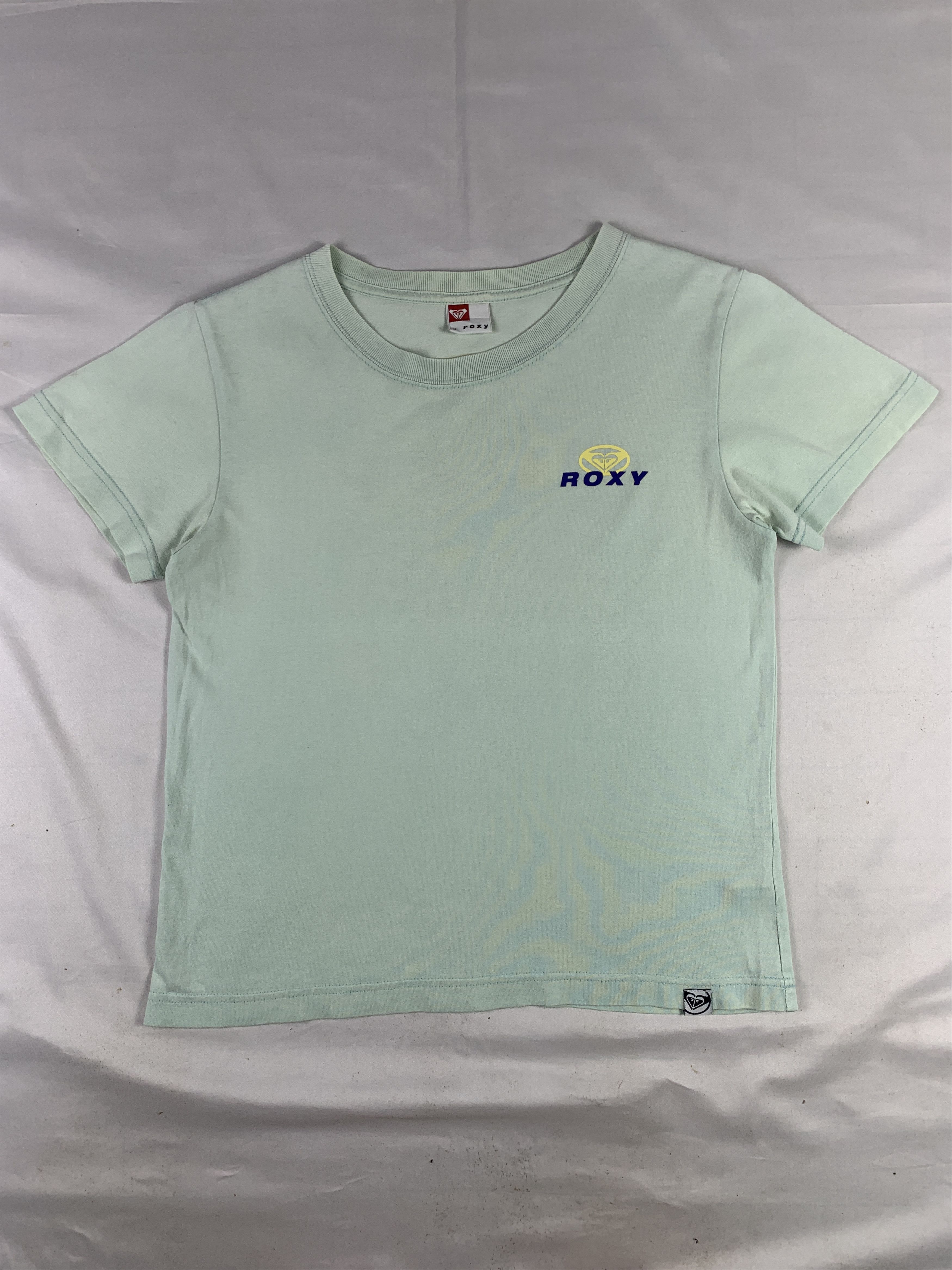 Quiksilver 2000s Roxy Neutral Green Tee (M) Size M / US 6-8 / IT 42-44 - 4 Thumbnail