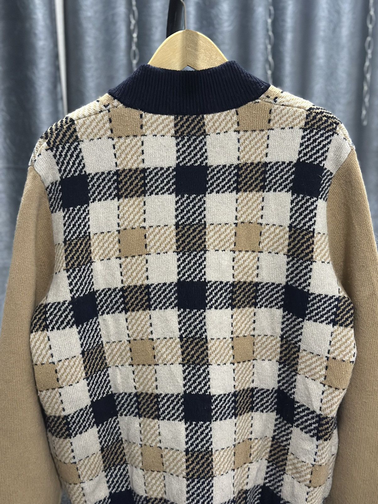 Lacoste Lacoste Checkered Wool Bomber Jacket Size US L / EU 52-54 / 3 - 8 Thumbnail