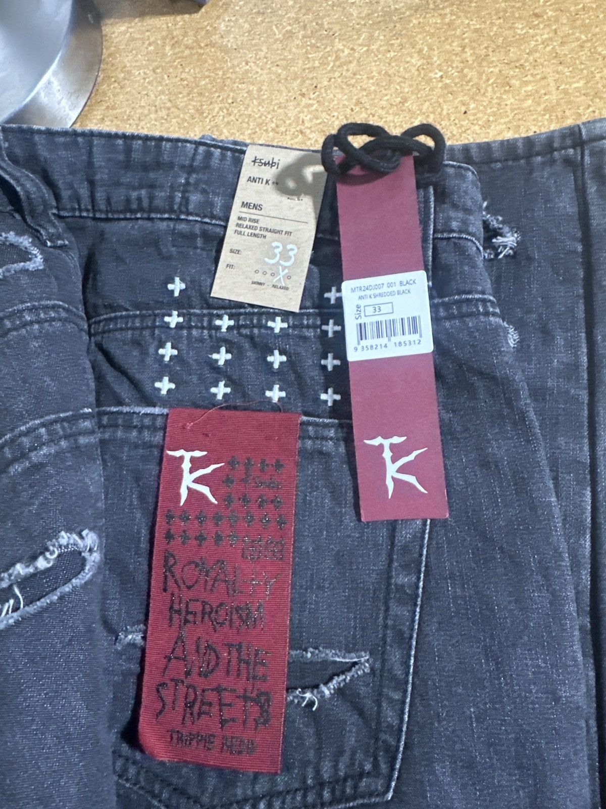 Ksubi Ksubi x Trippie Redd chitch shredded black jeans Size US 33 - 8 Thumbnail