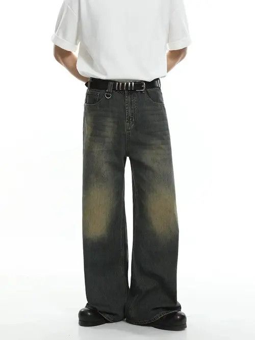 Designer × Japanese Brand × Vintage Vintage Straight Wide Leg Blue Jeans Size US 31 - 2 Thumbnail