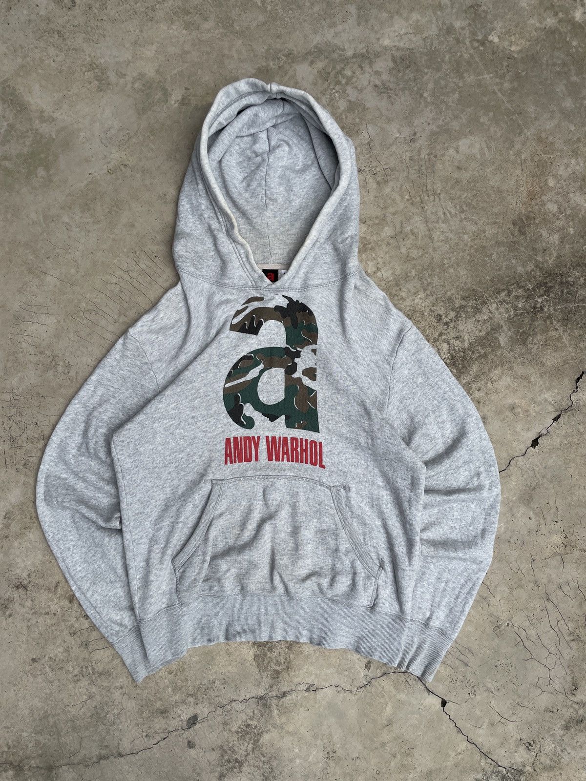 Andy Warhol × Vintage Vintage Andy Warhol Grey Hoodie Size US XL / EU 56 / 4 - 2 Thumbnail