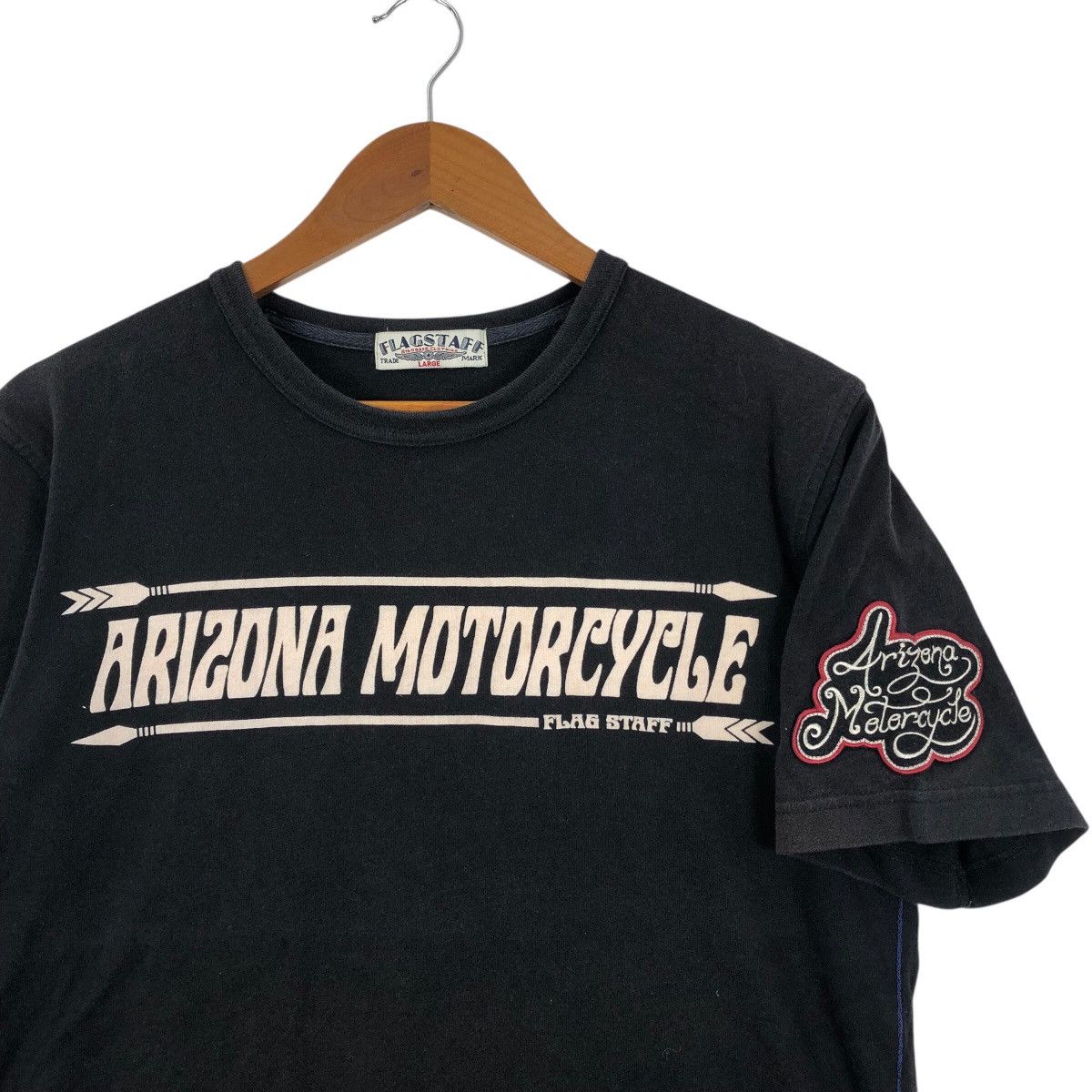 Flagstuff Japanese Brand FLAGSTAFF ARIZONA MOTORCYCLE Big Logo T-Shirt Size US L / EU 52-54 / 3 - 5 Thumbnail