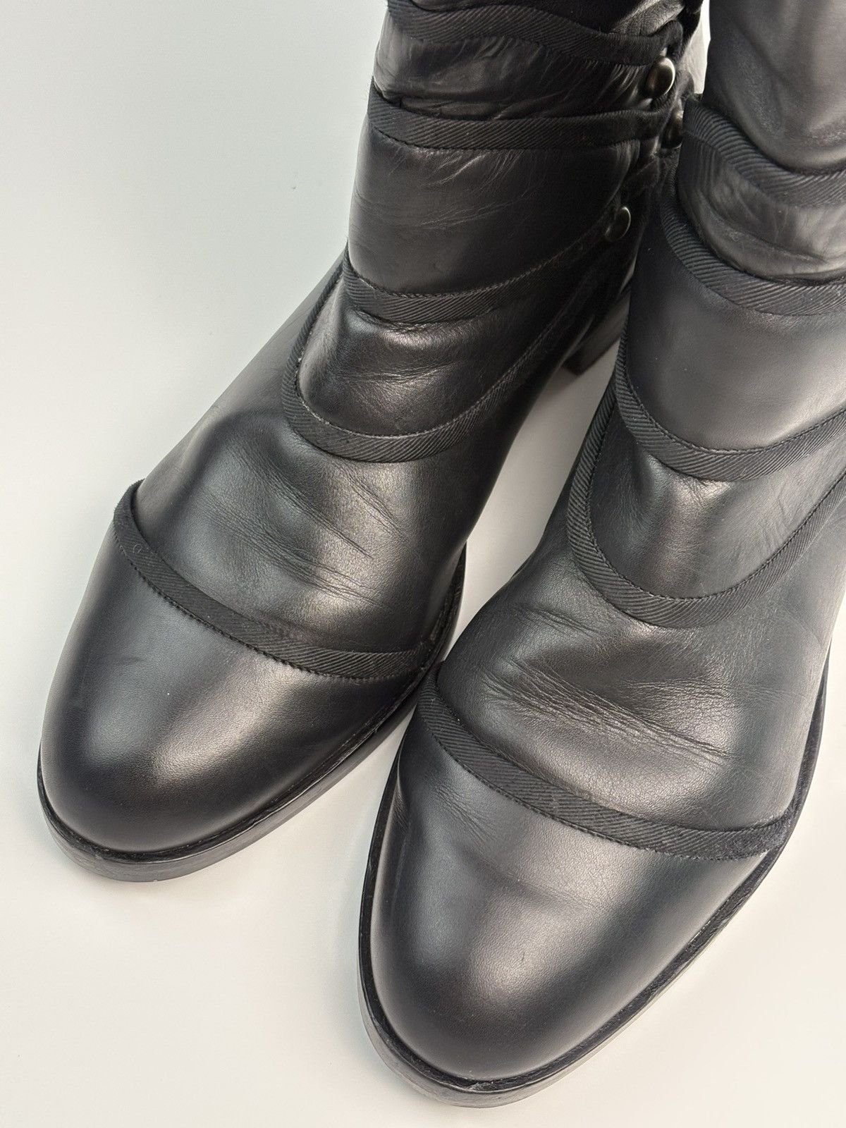 Dolce & Gabbana Dolce & Gabbana Leather Riding Boots Size US 8.5 / IT 38.5 - 3 Thumbnail