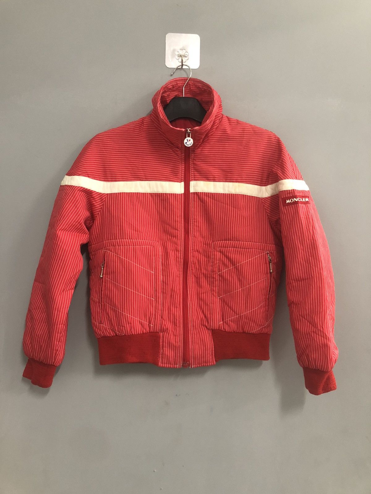 MONCLER スキージャケット vintage Vintage 90's MONCLER Asics Ski Wear Colorblock Jacket Size M