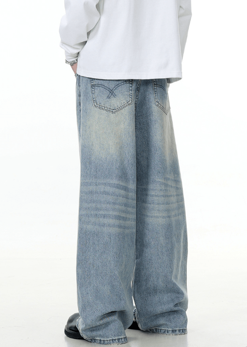 Japanese Brand × Jean American retro washed all-match loose casual cleanfit jeans Size US 34 / EU 50 - 5 Thumbnail