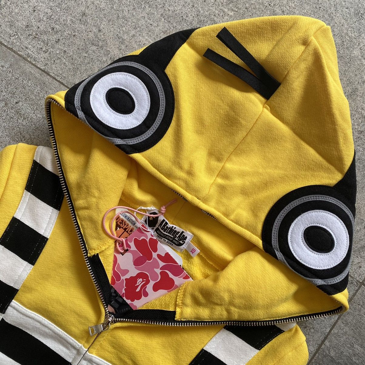 Bape Bape x Despicable Me Minions Full Zip Hoodie Size XS / US 0-2 / IT 36-38 - 6 Thumbnail