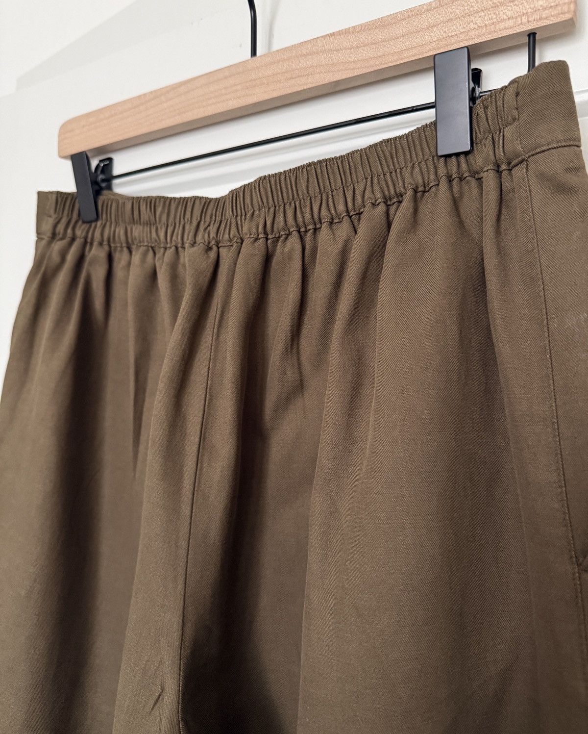 Madewell Madewell - The Easy Pull-On Linen Pant in Olive Size 30" / US 8 / IT 44 - 5 Thumbnail
