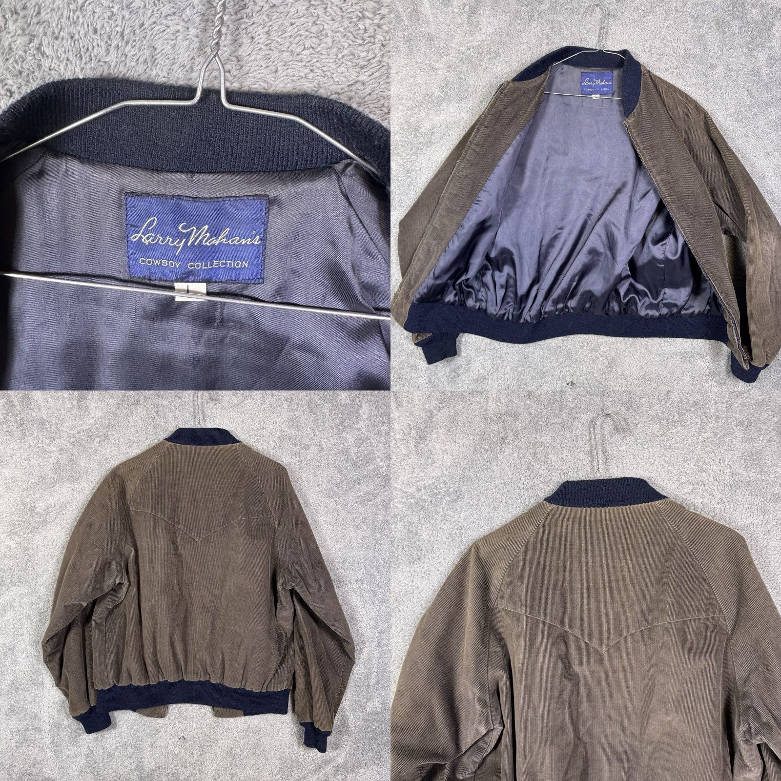 Vintage VINTAGE Larry Mahan Jacket Mens L Corduroy Bomber Cowboy Collection Western Full Zip Jacket Size US L / EU 52-54 / 3 - 8 Thumbnail