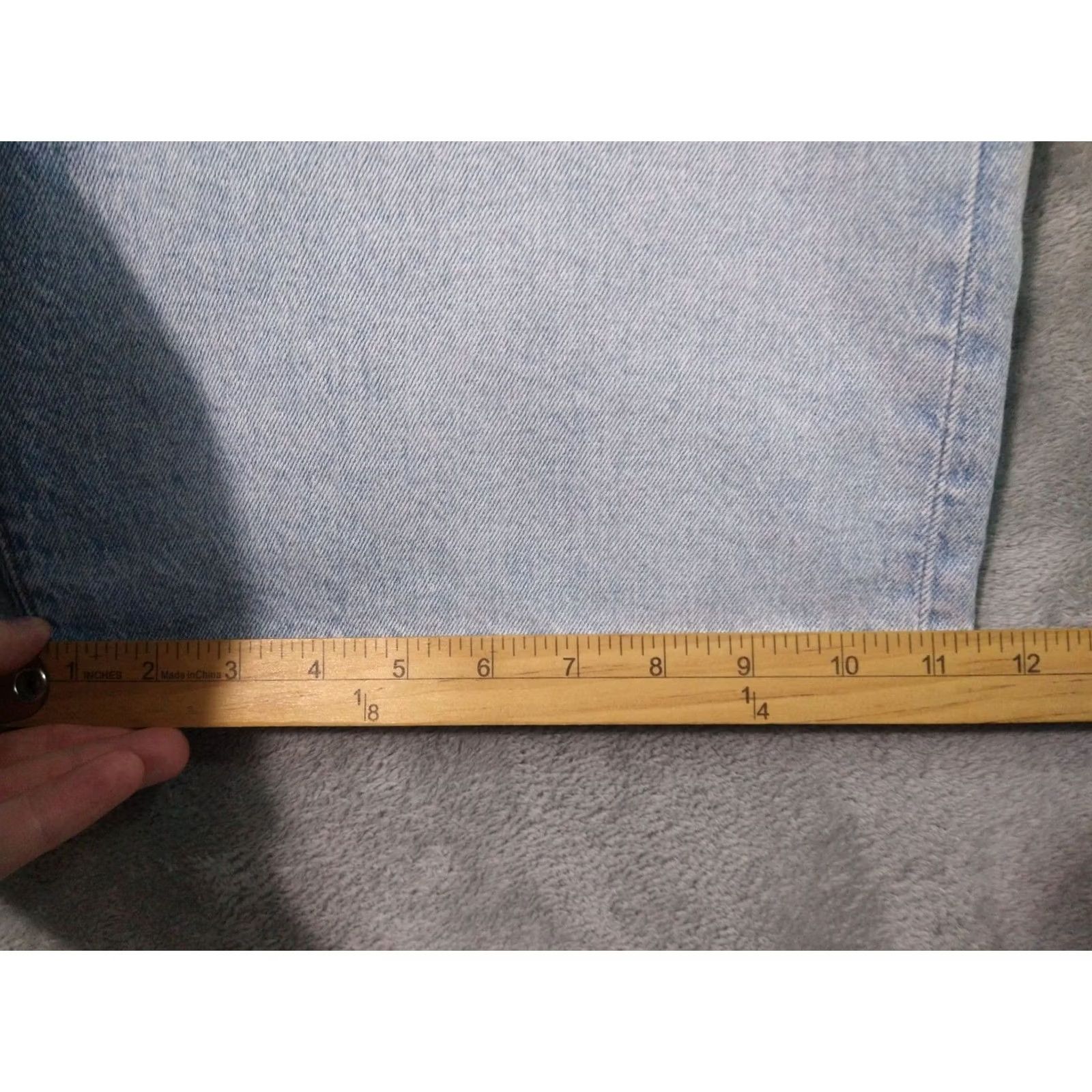 Levi's Levis 501 XX Shorts Mens 40 Blue Denim High Rise Button Fly Light Wash Stretch Bermuda Pocket 5-Pocket-Cotton Denim Navy Blue Casual Mens Size US 40 / EU 56 - 6 Thumbnail