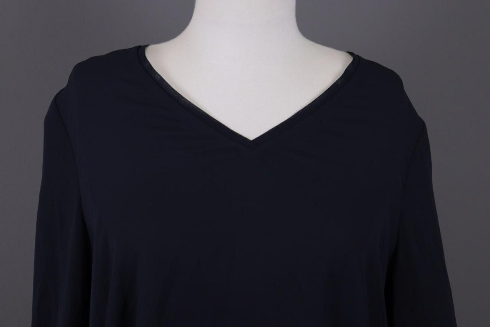 Designer Claudie Pierlot Blue Lagenlook Blouse Shirt Size 40 Size M / US 6-8 / IT 42-44 - 2 Thumbnail