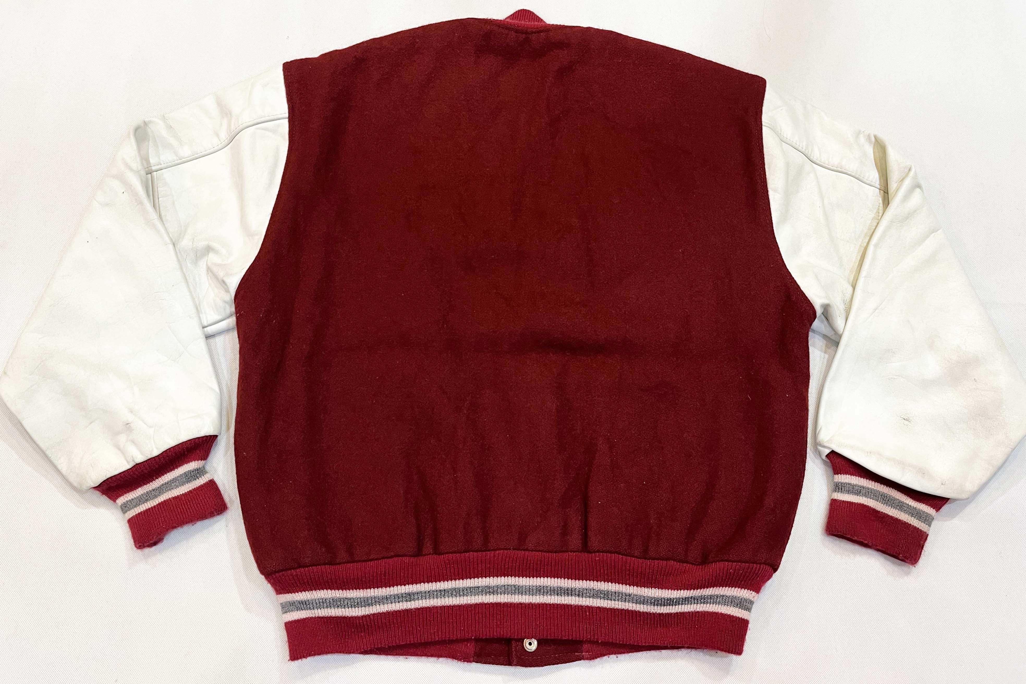 Vintage Vintage Ripon School Leather Letterman Varsity Jacket Size US M / EU 48-50 / 2 - 8 Thumbnail