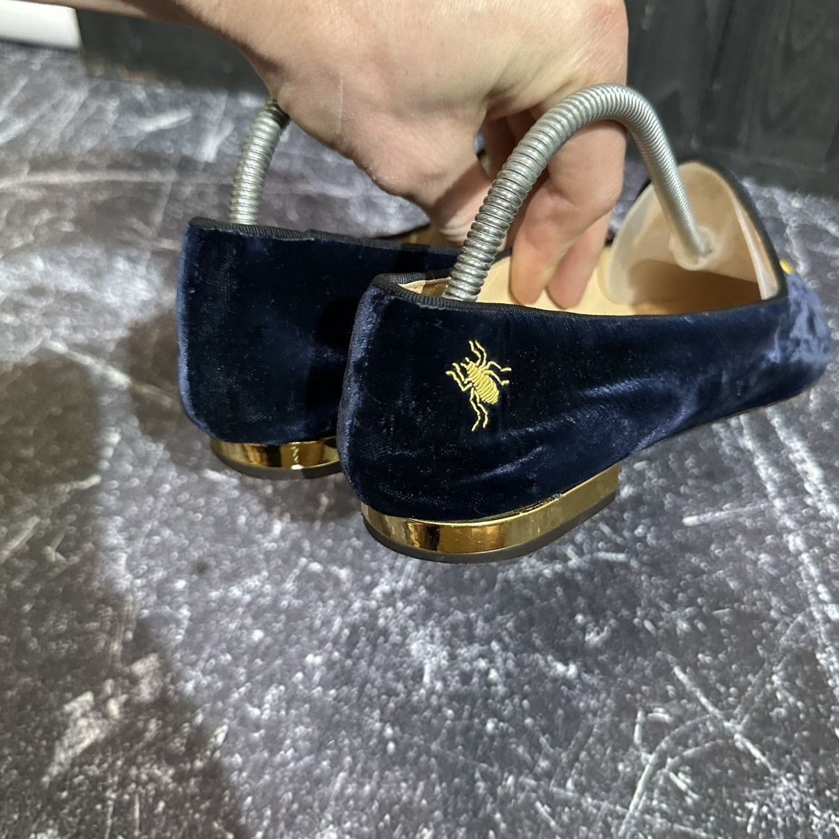 Charlotte Olympia CHARLOTTE OLYMPIA Leo Nocturnal Velvet Flat Loafers 38 eu Size US 8 / IT 38 - 7 Thumbnail
