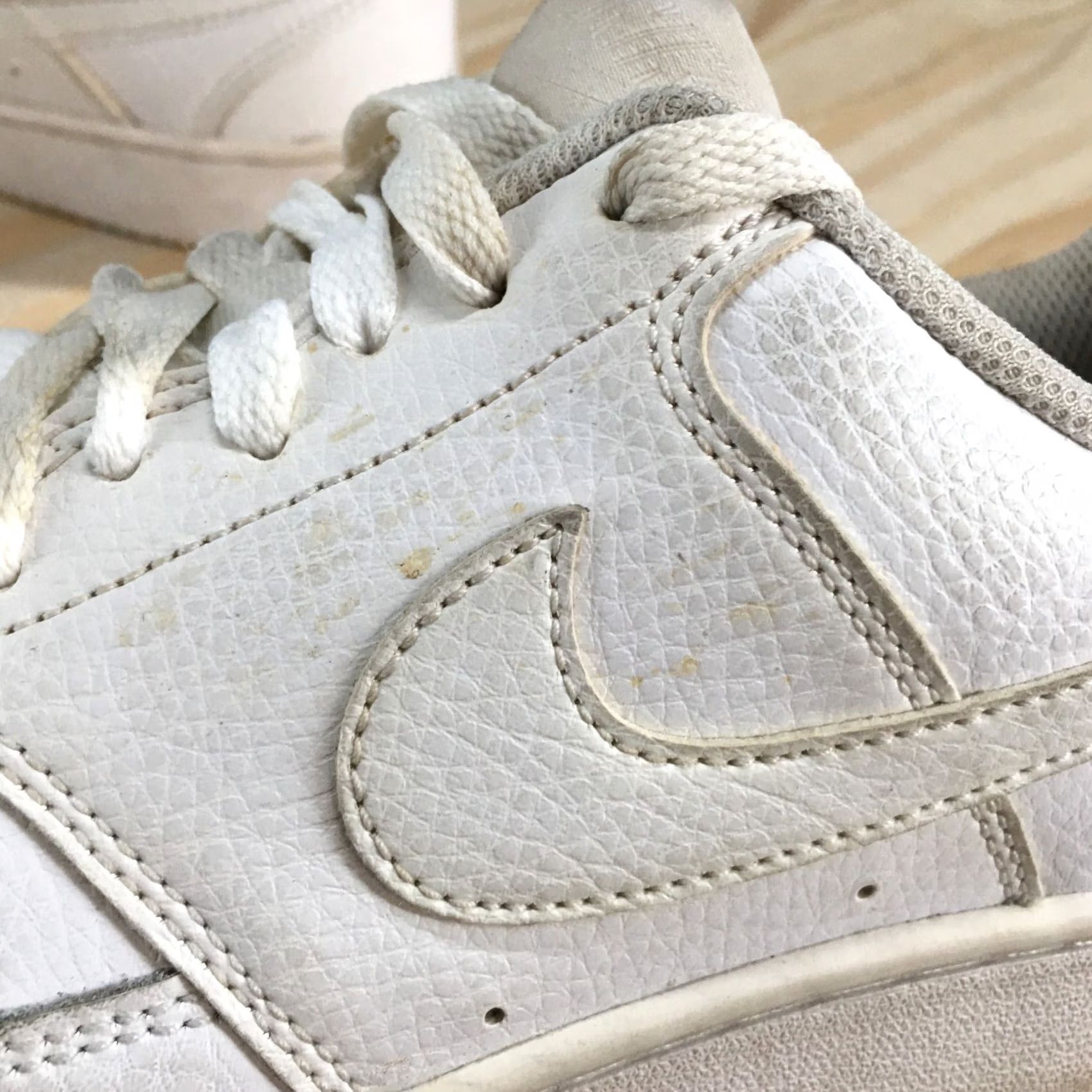 Nike Nike Court Vision Low Sneakers White Lace Up - Womens 7.5, Casual, Leather Upper, CD5434-100 Size M / US 6-8 / IT 42-44 - 6 Thumbnail