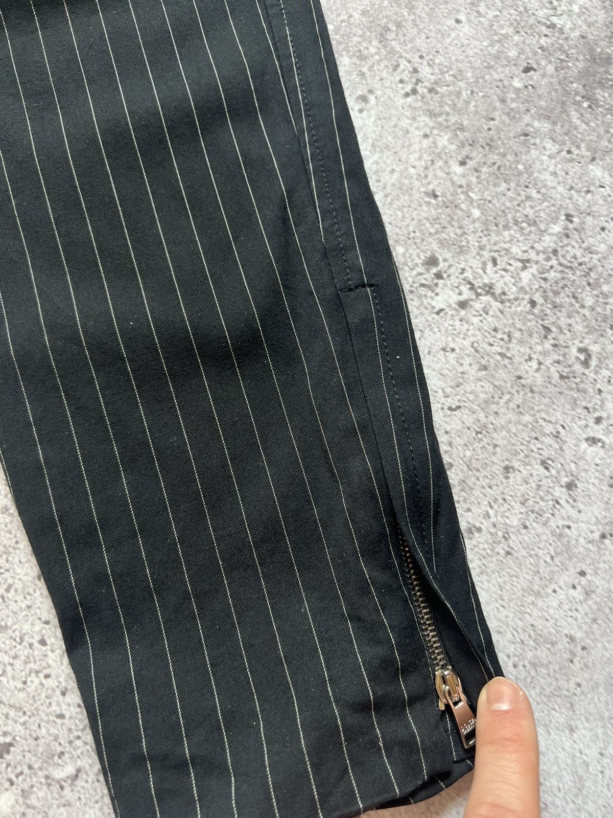 Dolce & Gabbana Dolce & Gabbana Wool Trousers Pants Striped Size 28" / US 6 / IT 42 - 16 Thumbnail