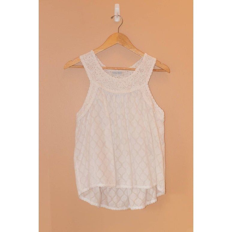 Other Cinzia Lace Jacquard Tank Top by ModaPosa Small Size S / US 4 / IT 40 - 1 Thumbnail