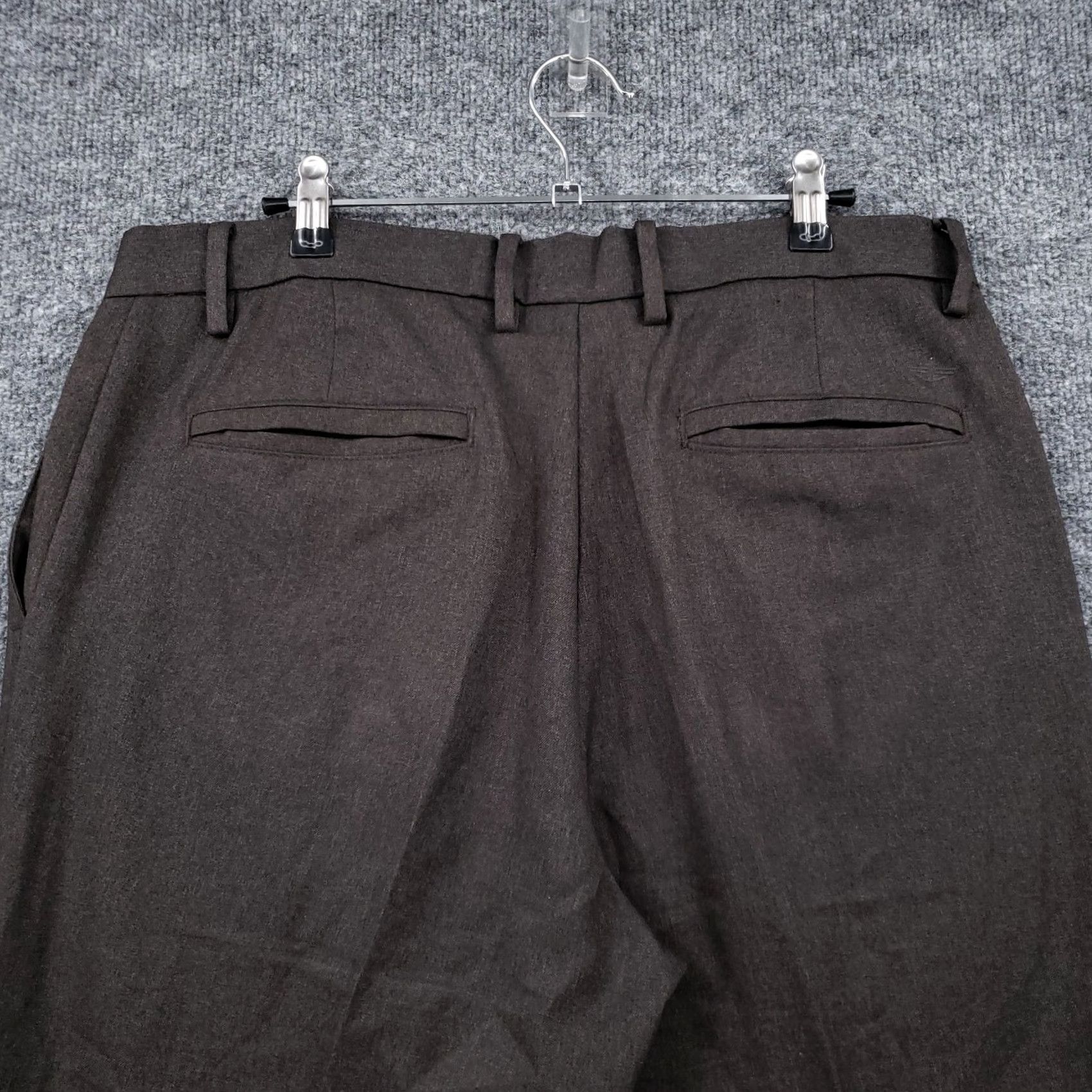 Dockers DOCKERS Dress Pants Mens 34x29 Gray Mid-Rise Straight Fit Flat Front Zip Front Slacks Size US 34 / EU 50 - 7 Thumbnail