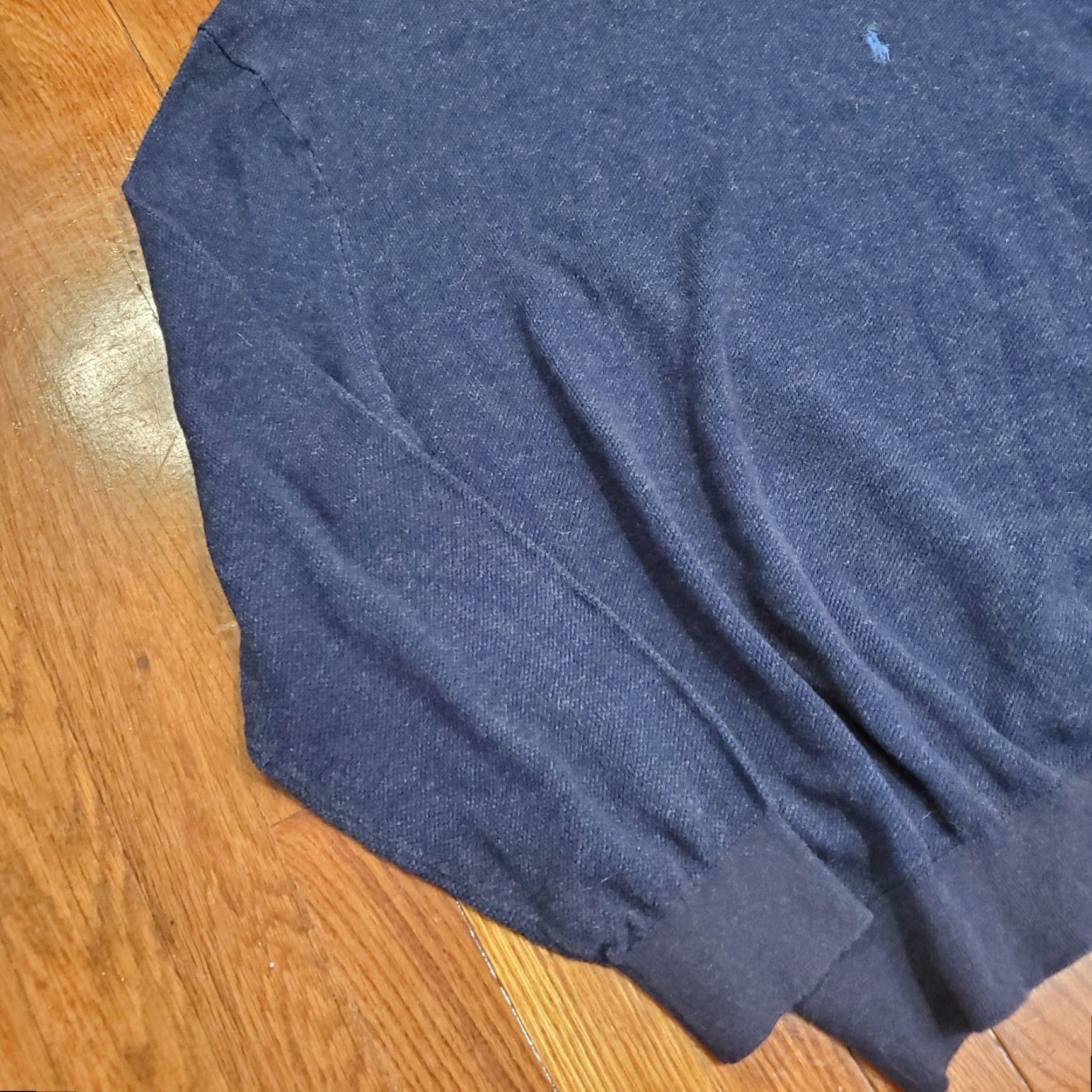 Polo Ralph Lauren Polo Ralph Lauren Sweater Mens 2XL Navy Blue Crewneck Pullover Cotton Knit Solid Size US XXL / EU 58 / 5 - 2 Thumbnail