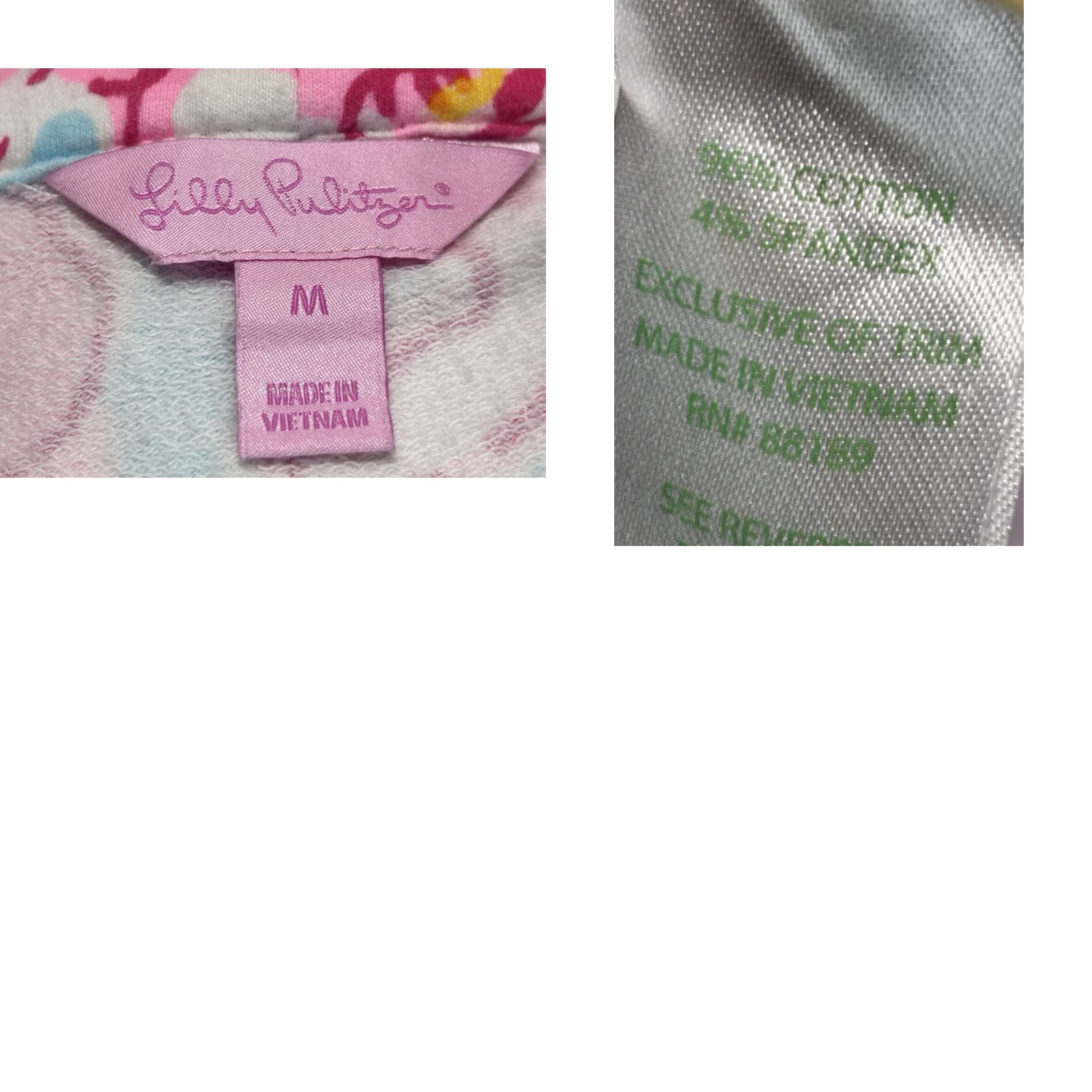 Lilly Pulitzer Lilly Pulitzer Floral 3/4 Zip Popover Top Breakwater Blue Medium Womens Size M / US 6-8 / IT 42-44 - 8 Thumbnail