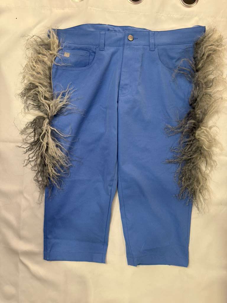 Other Mongolian goat Custom Blue, Mongolian Panels Size US 32 / EU 48 - 1 Thumbnail
