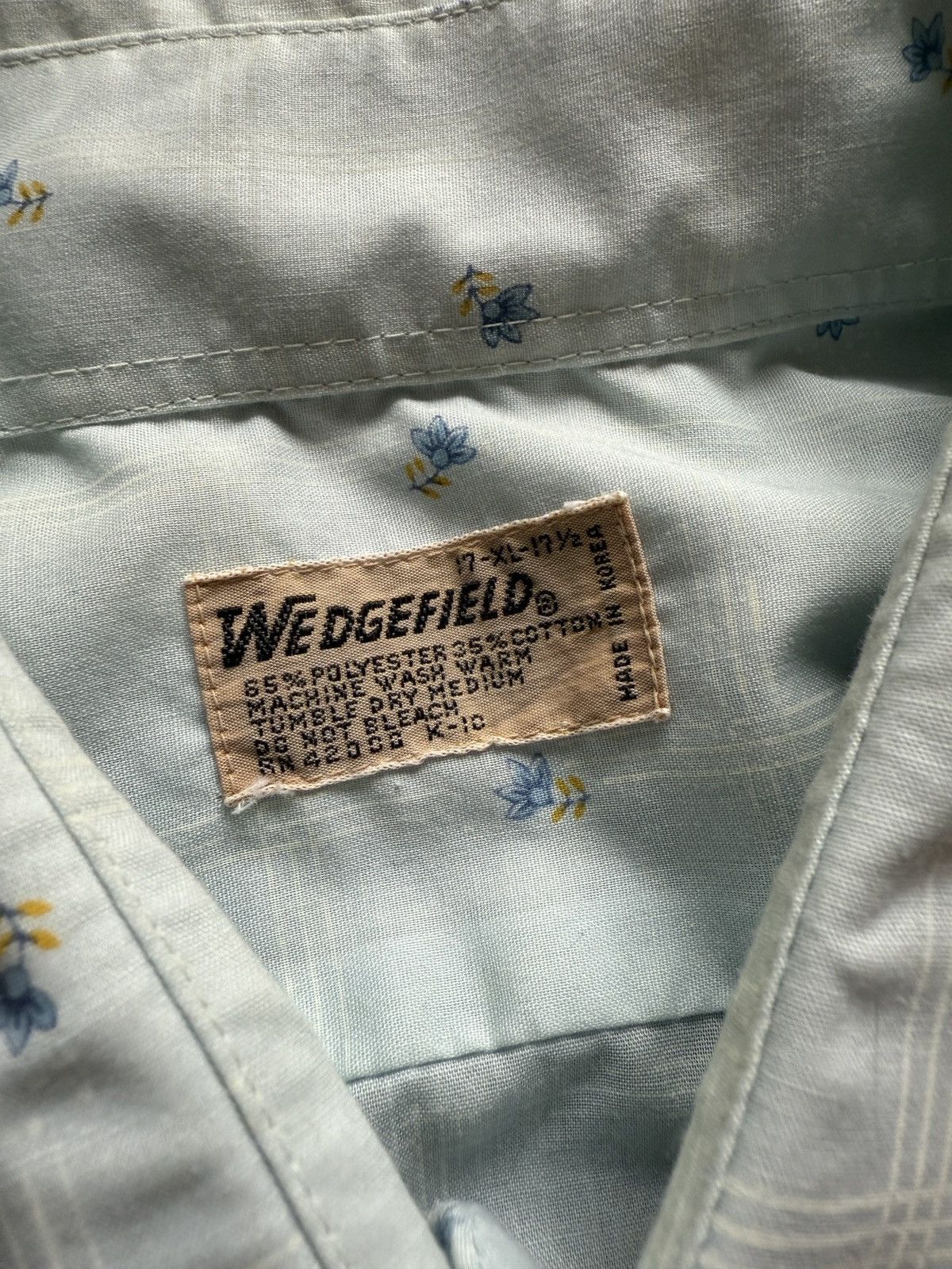 Japanese Brand Vintage 70s Wedgefield Floral Patterned Button Up Shirt Size US XL / EU 56 / 4 - 3 Thumbnail