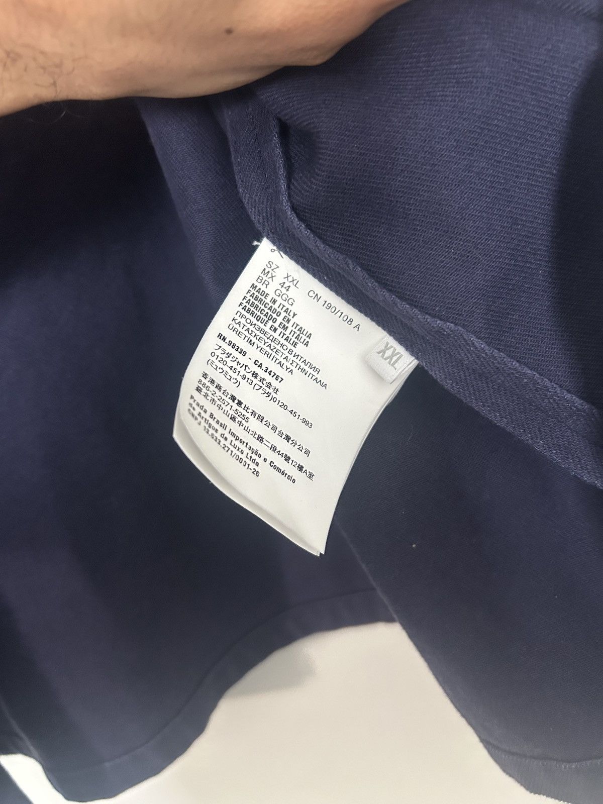 Prada Prada denim zipper blouson jacket blue Size US XXL / EU 58 / 5 - 7 Thumbnail