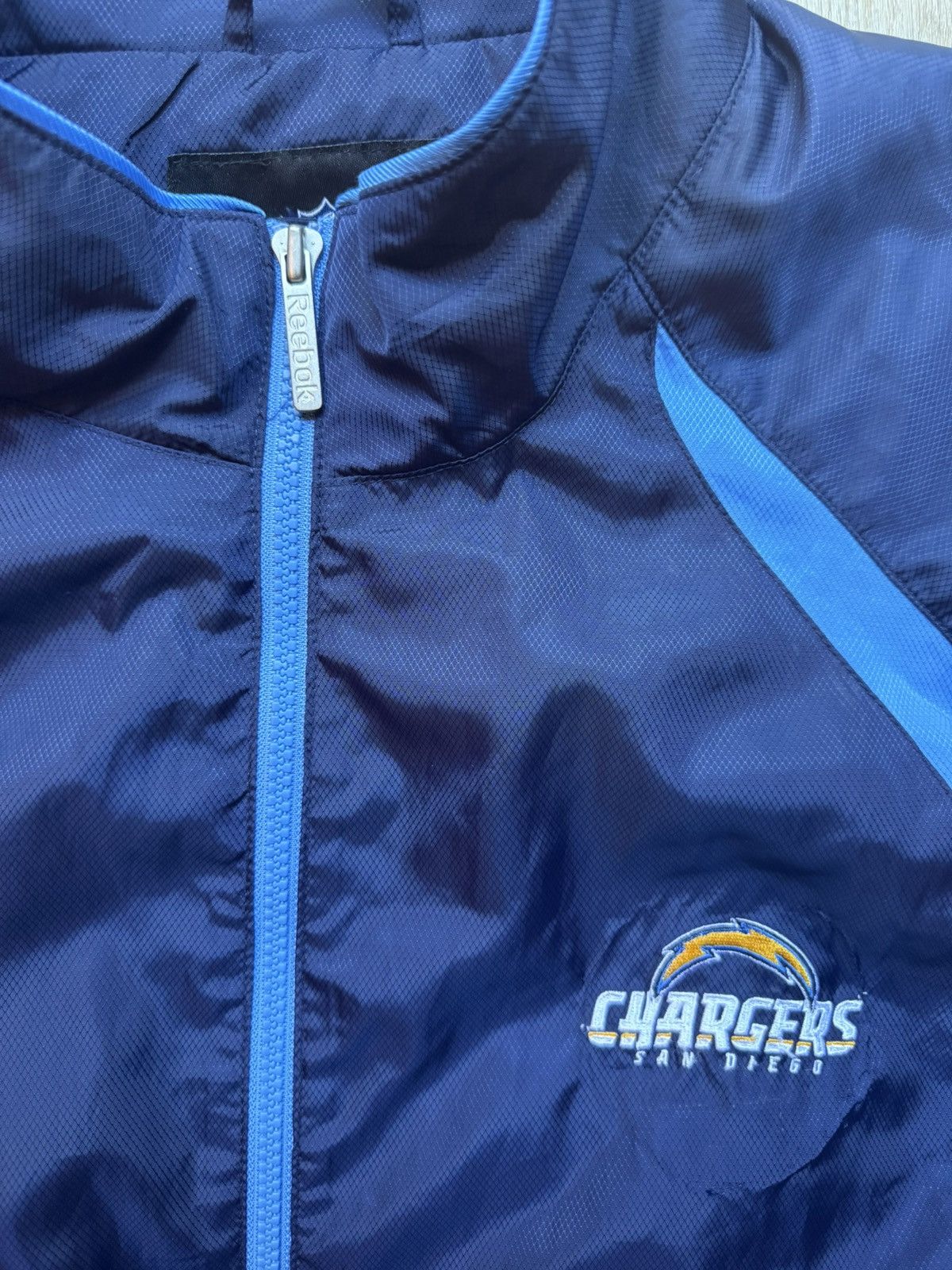 NFL Vintage NFL San Diego Chargers navy blue windbreaker jacket Size US XL / EU 56 / 4 - 2 Thumbnail