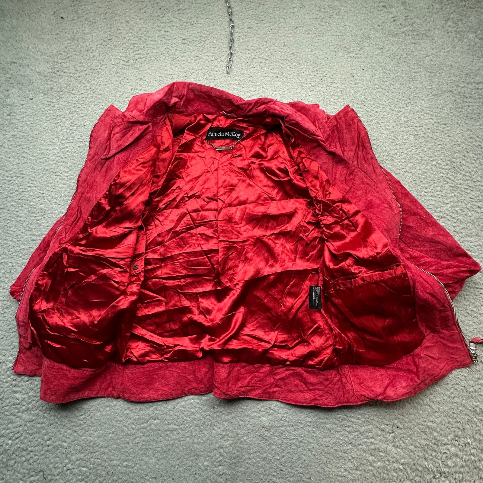 Other Pamela McCoy Suede Leather Motorcycle Jacket Womens Small Size S / US 4 / IT 40 - 10 Thumbnail