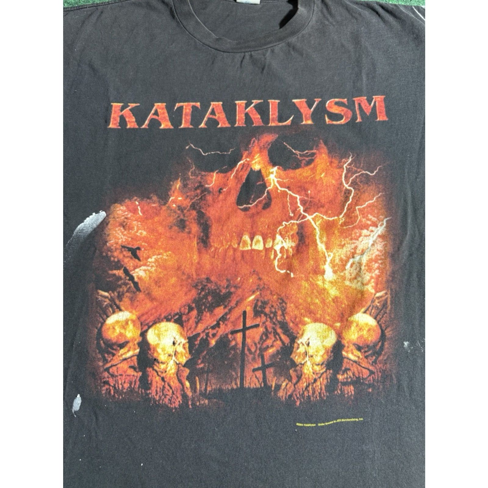 Delta VINTAGE Kataklysm Shadows and Dust 2003 T-Shirt XL Black Unisex Short Sleeve Graphic Tee 2003 Death Metal, Delta Size US XL / EU 56 / 4 - 4 Thumbnail