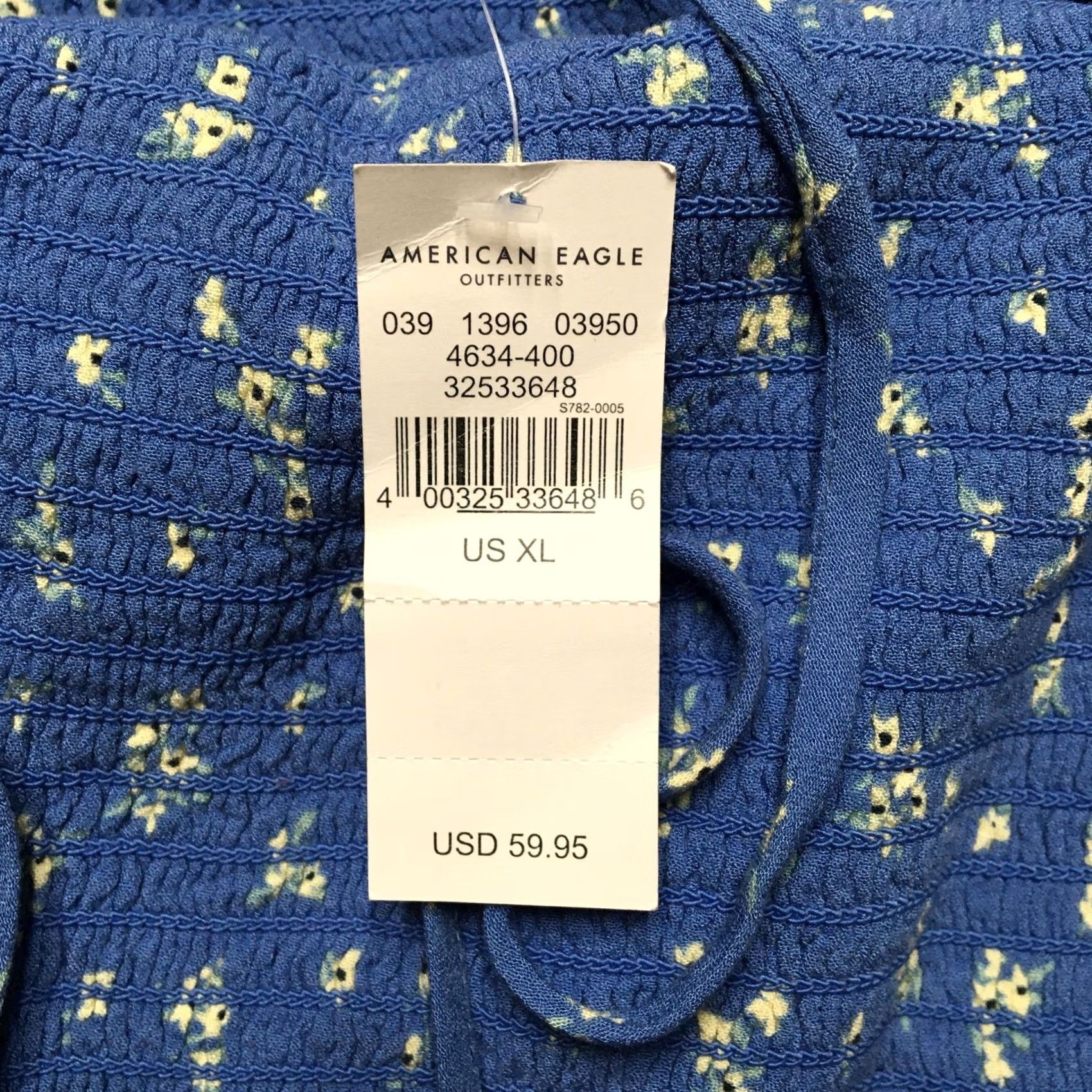 American Eagle Outfitters American Eagle Outfitters 2 Piece Set Womens XL Blue Floral Tank Pants Ruffle Shirt Pants Set Size 40" / US 18 - 4 Thumbnail