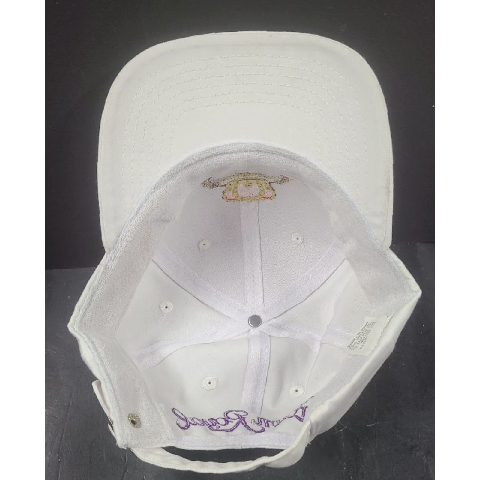Vintage VINTAGE Crown Royal Alcohol Promo Strapback Hat White Crown Embroidered Crown Mens Adjustable 90s USA Casual Hat Size ONE SIZE - 6 Thumbnail