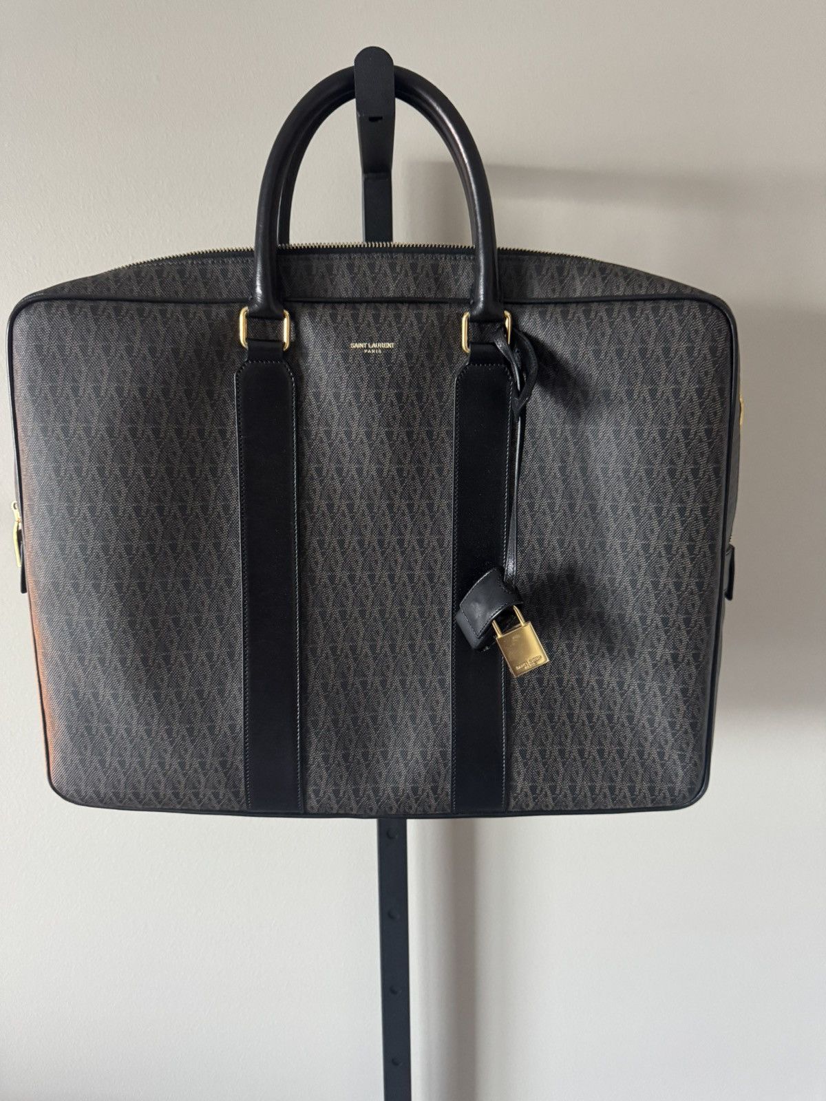 Saint Laurent Paris Saint Laurent Paris Monogram Briefcase Size ONE SIZE - 1 Thumbnail