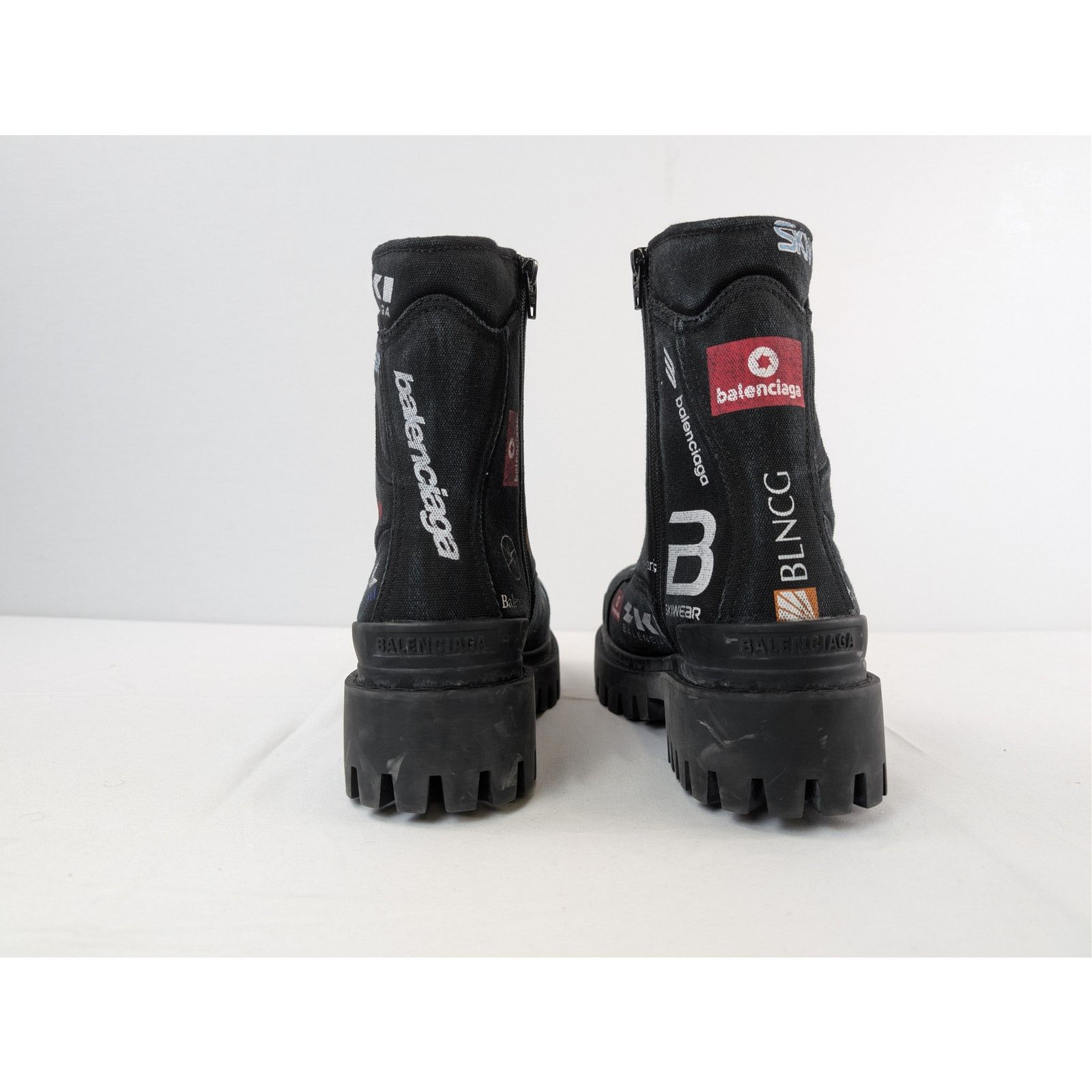 Balenciaga o1rshd1 Q:2 / Combat Strike L20 Cotton Canvas/Print Boot Size US 9 / EU 42 - 11 Thumbnail