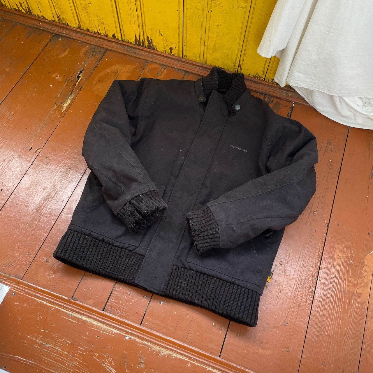 Carhartt Vintage Carhartt Black Hooded Jacket – Heavy Canvas Workwear Size US L / EU 52-54 / 3 - 7 Thumbnail