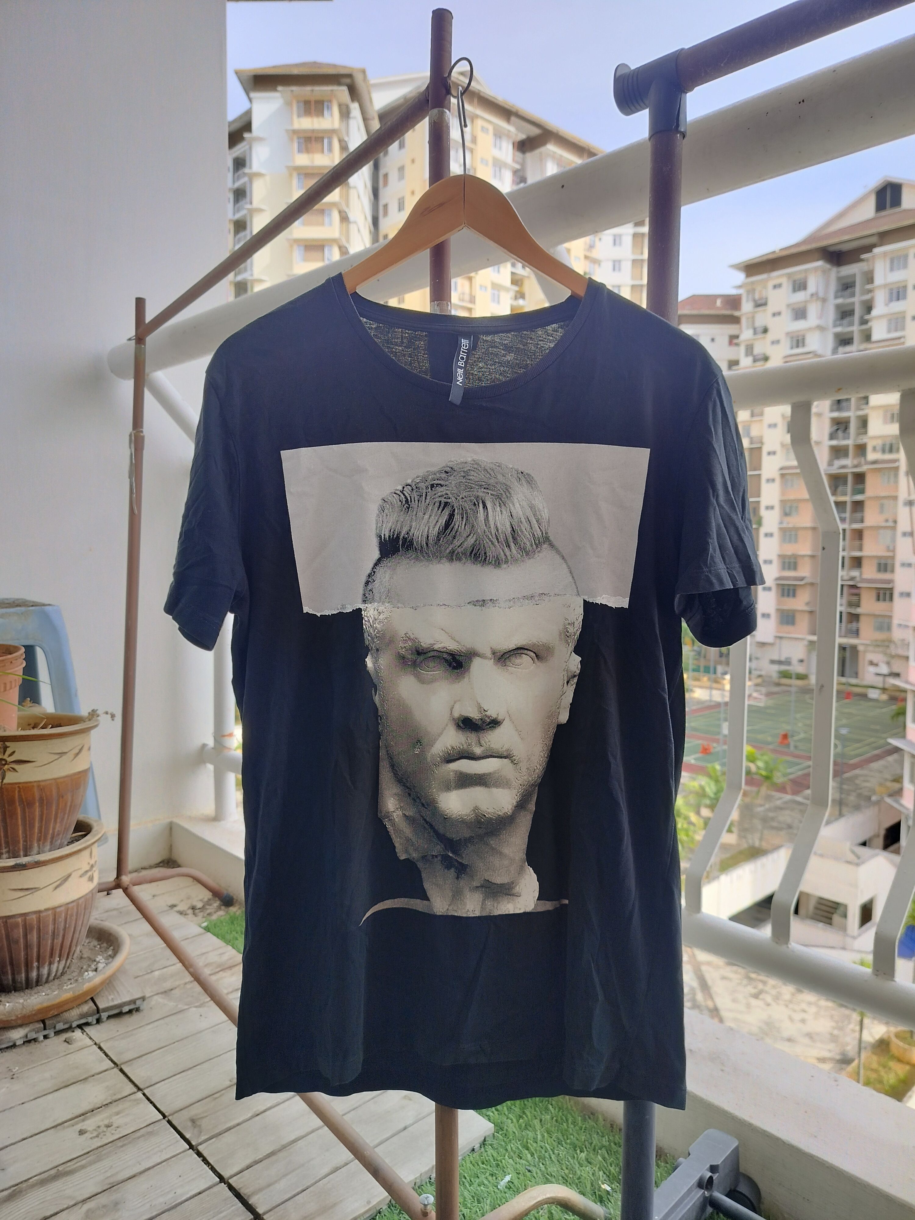 Neil Barrett Neil Barett Mona Lisa Hybrid Print n.19 T-Shirt | Grailed