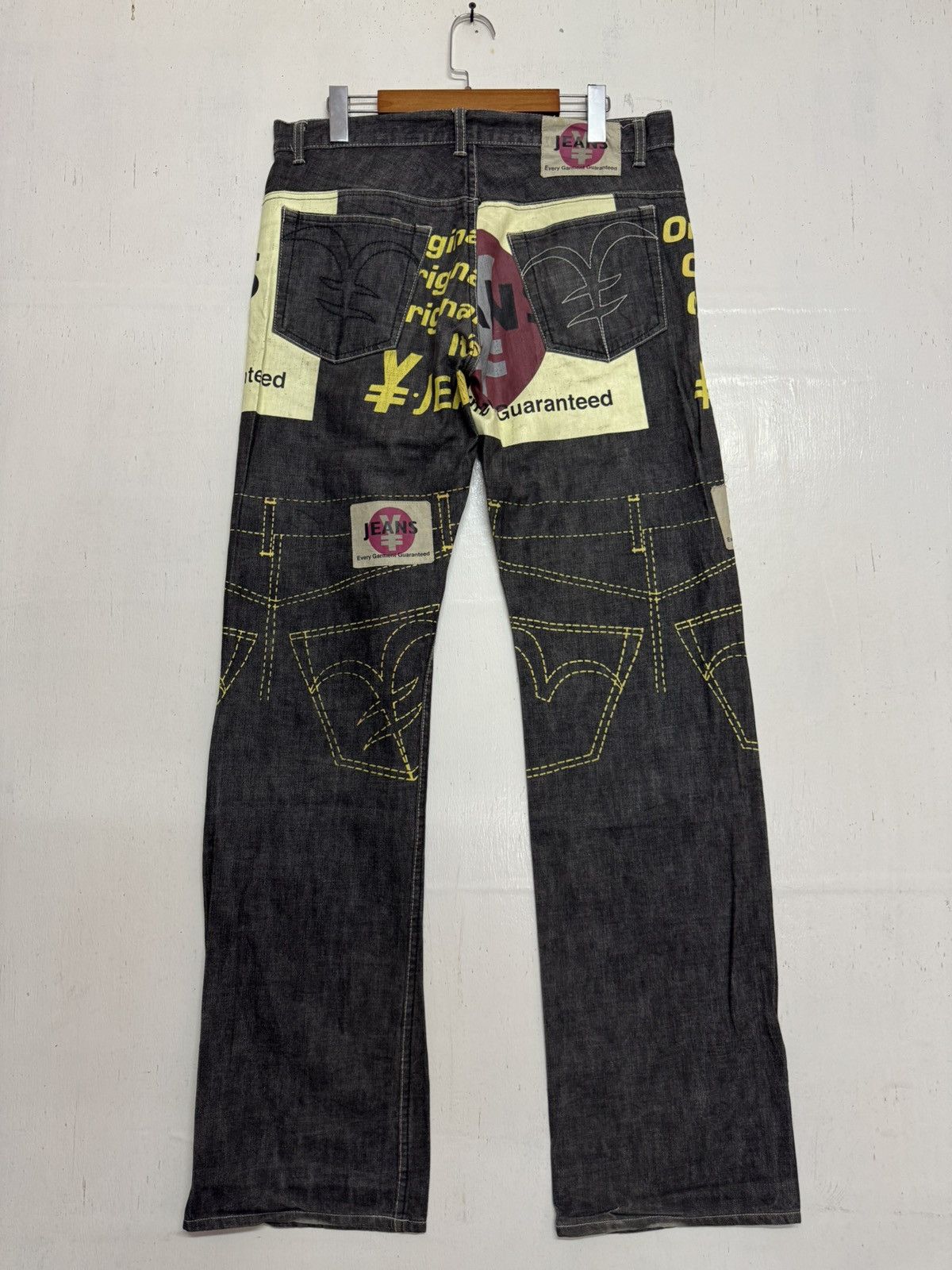 Japanese Brand × Vintage Yen japanase jeans Size US 36 / EU 52 - 8 Thumbnail