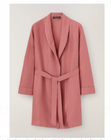 image of Loro Piana O1Srvl11E0424 Petite Nevada Robe In Pink, Men's (Size Medium)