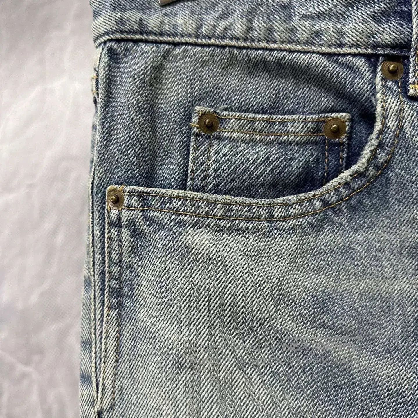 Saint Laurent Paris new saint laurent classic washed denim pants. Size US 29 - 4 Thumbnail