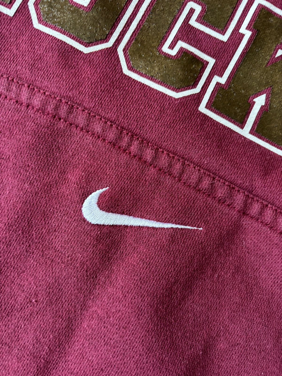 Nike × Vintage VINTAGE NIKE TEAM DENVER HOCKEY CENTER SWOOSH HOODIE Size US XL / EU 56 / 4 - 2 Thumbnail