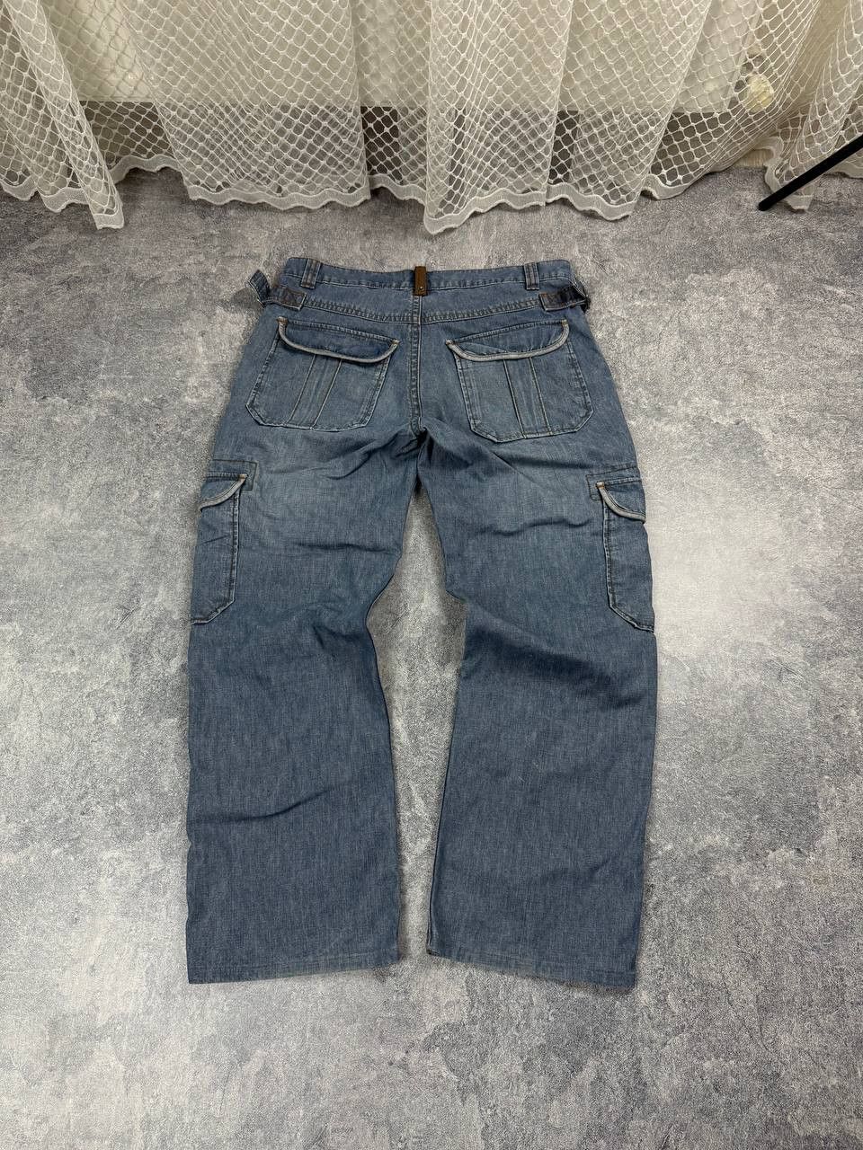 Japanese Brand Jeans Dirty Pants faded crash denim thrashed y2k distressed Size US 34 / EU 50 - 2 Thumbnail