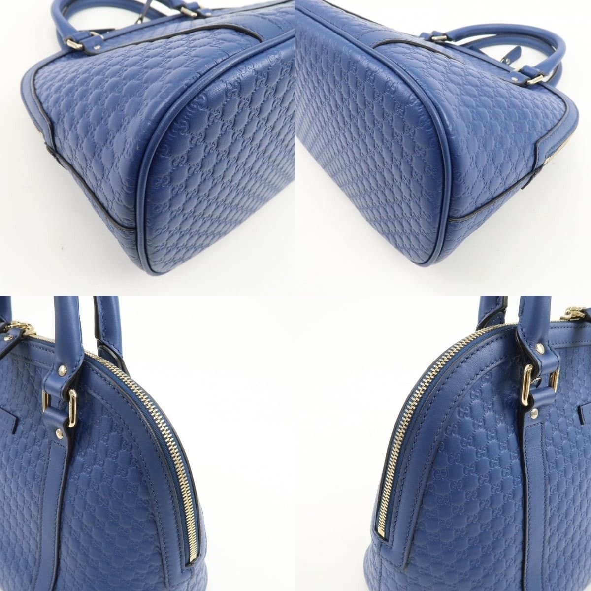 Gucci Gucci Microguccissima Dome Calfskin Shoulder Bag Blue Size ONE SIZE - 5 Thumbnail