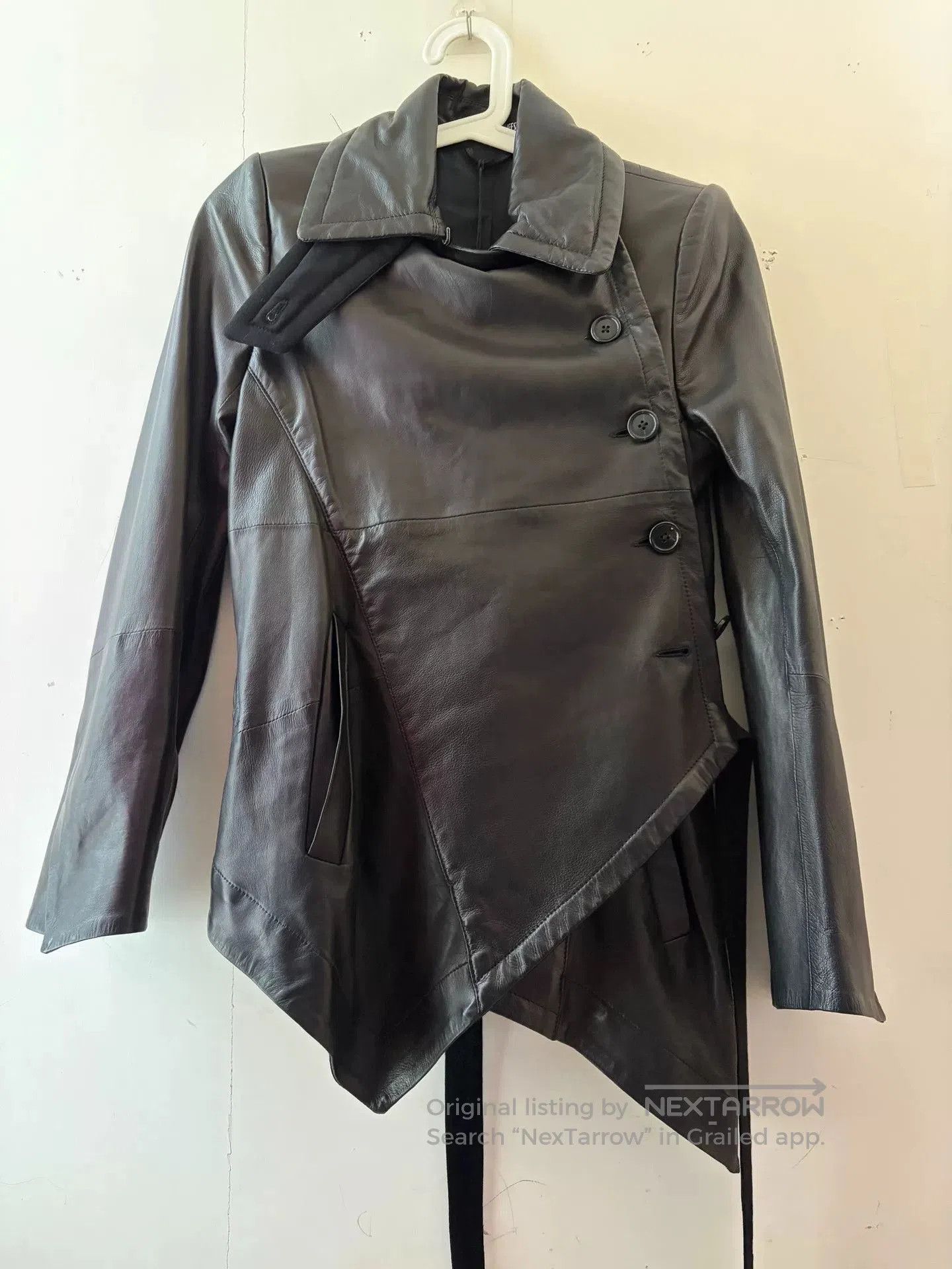 Ann Demeulemeester Ann Demeulemeester Napoleon Leather Jacket. Size XXS / US 00 / IT 34 - 2 Thumbnail