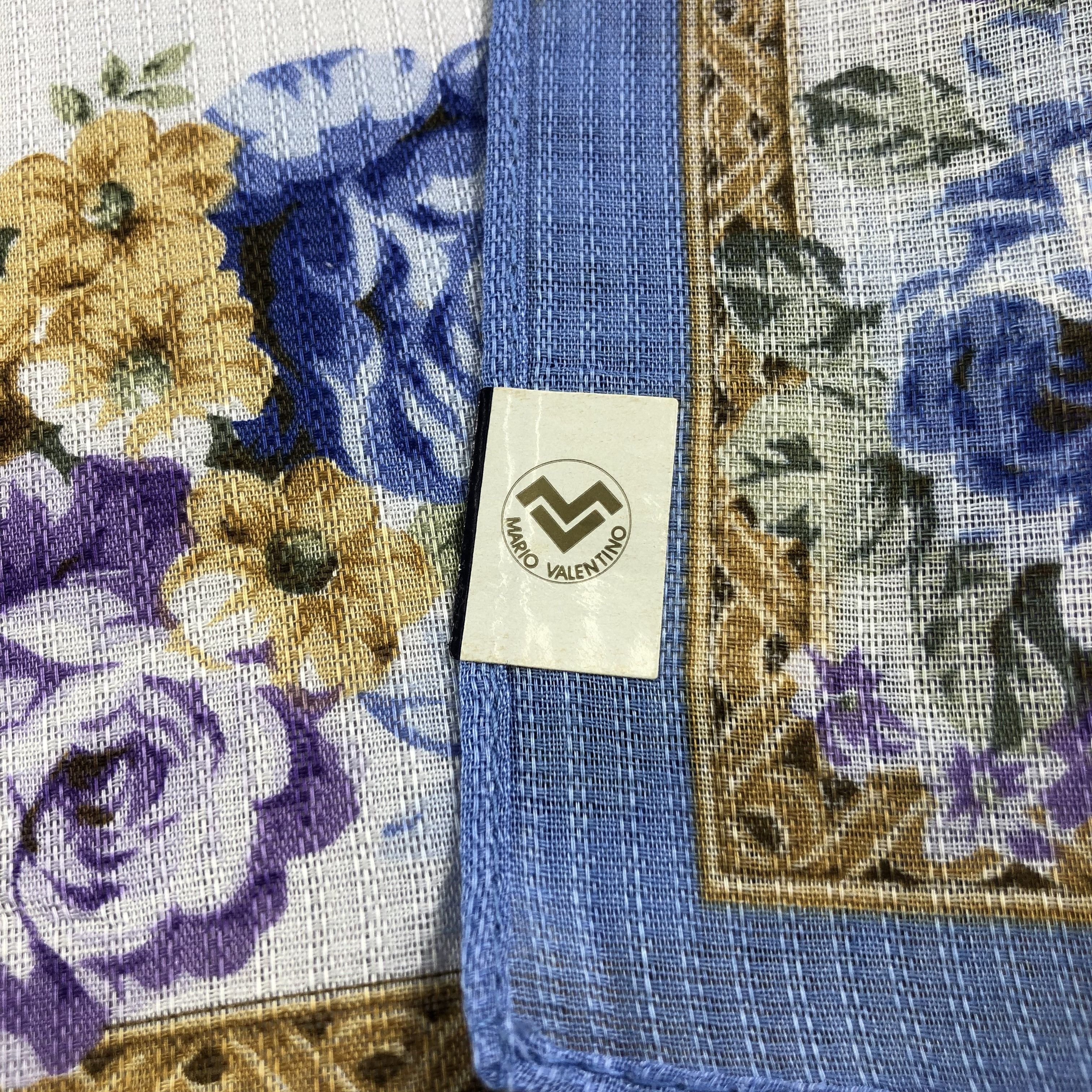 Mario Valentino × Vintage Mario Valentino Handkerchief Neckerchief Bandana H1670 Size ONE SIZE - 6 Thumbnail