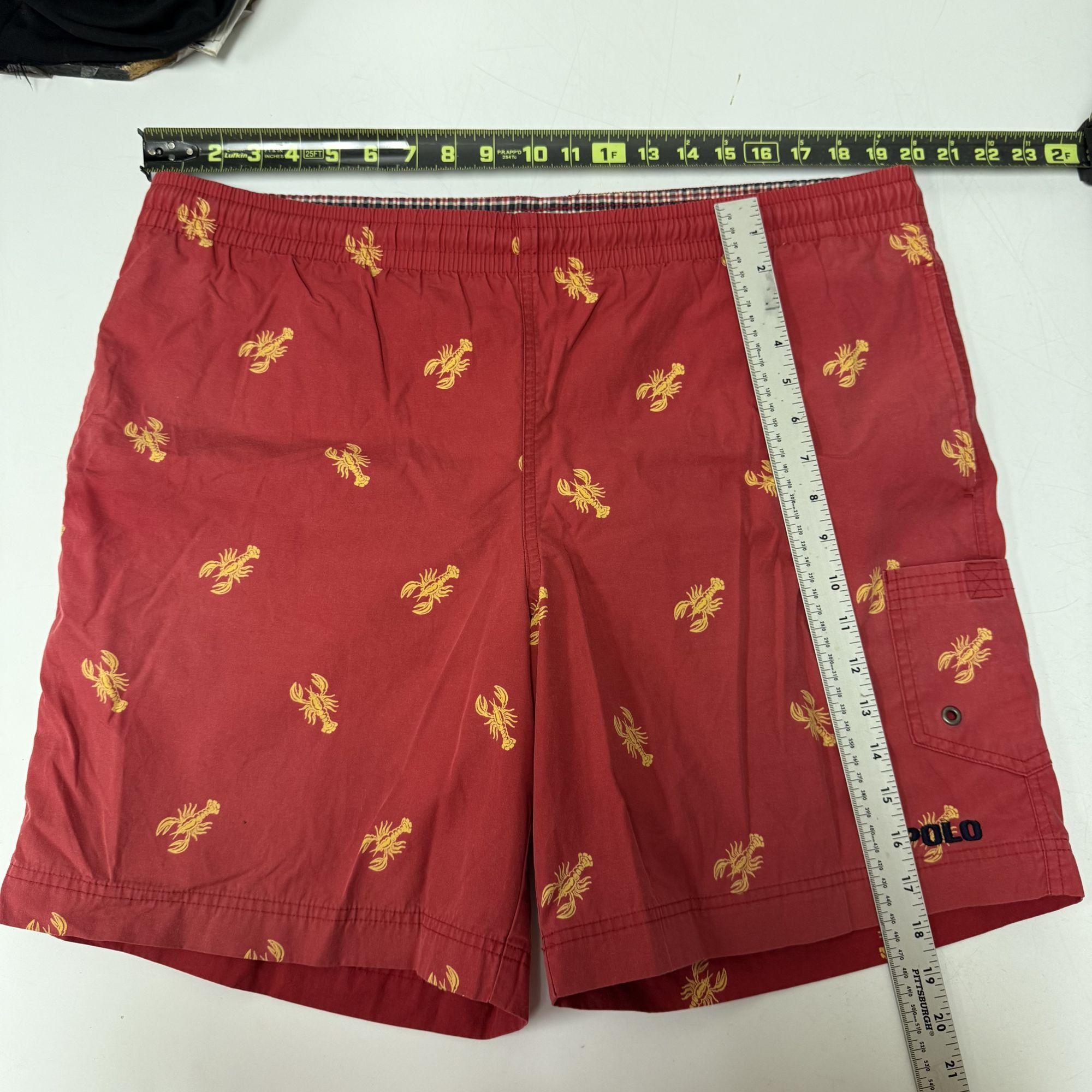 Polo Ralph Lauren Vtg Polo Ralph Lauren Red LOBSTERS CRAWFISH Swim Trunks Size US 40 / EU 56 - 10 Thumbnail