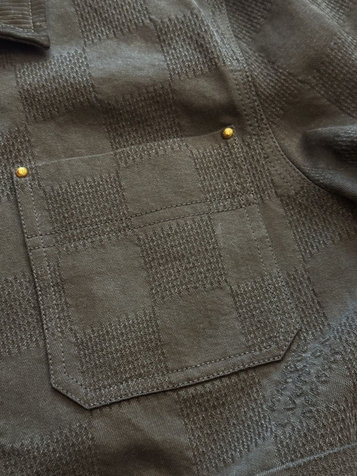 Louis Vuitton LOUIS VUITTON DAMIER WORKWEAR COTTON BLOUSON ‘BLACK’ Size US XL / EU 56 / 4 - 5 Thumbnail