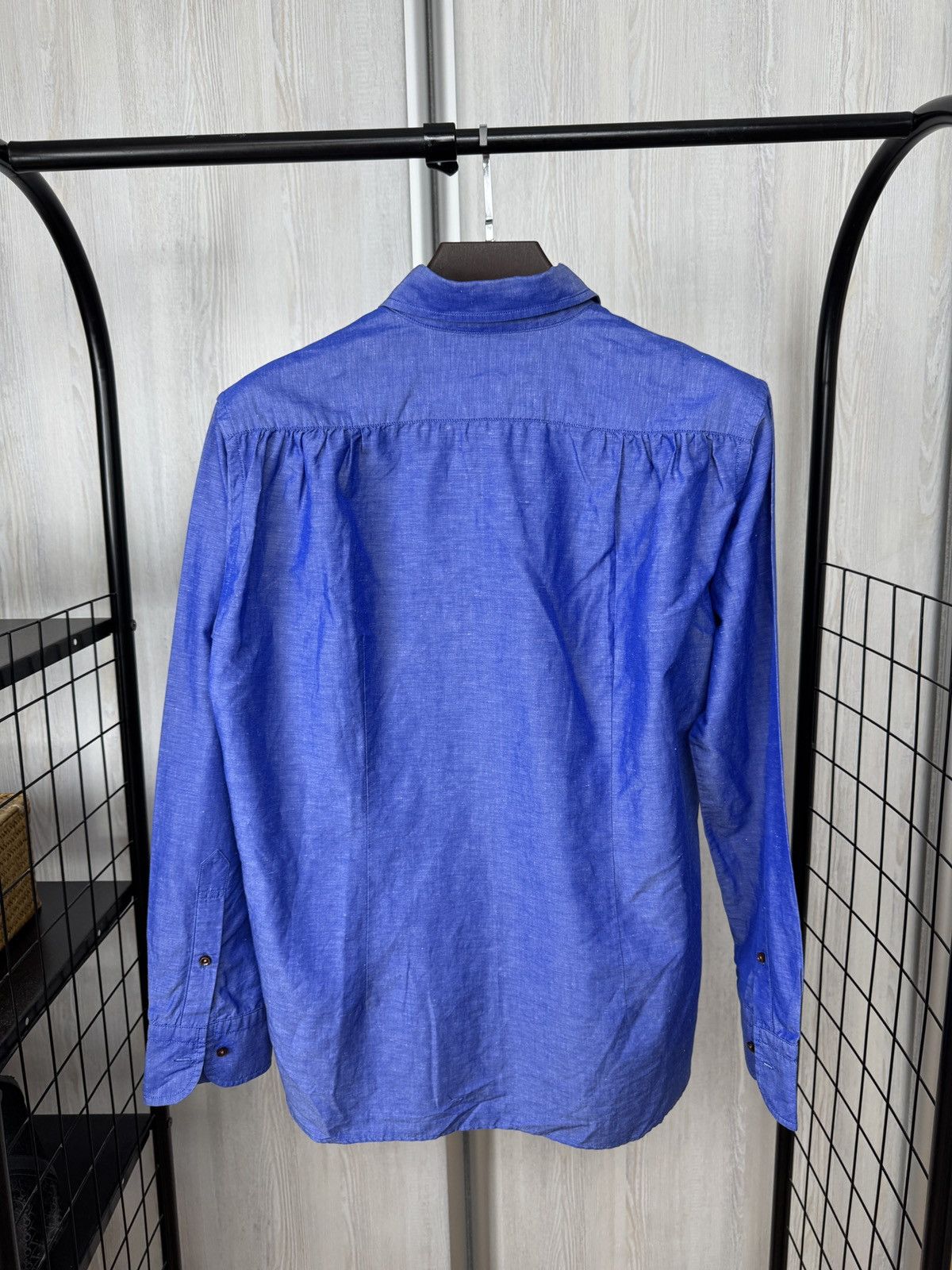 Other Recency of Mine Linen Cotton blue half button shirt Size US M / EU 48-50 / 2 - 13 Thumbnail